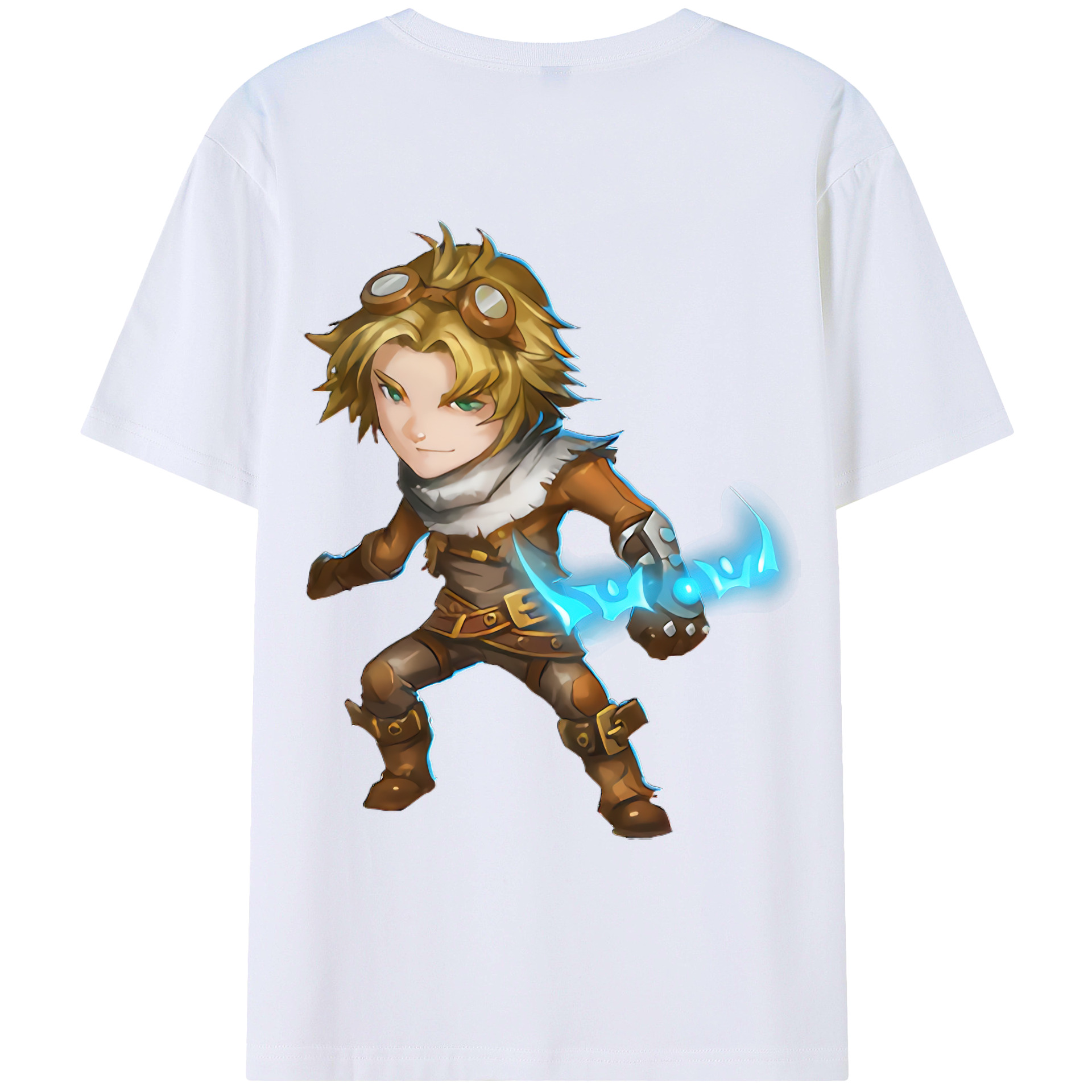 （画像用） リーグ・オブ・レジェンド League of Legends LOL 綿100％ メンズ半袖Tシャツ（バックプリント） 通気性