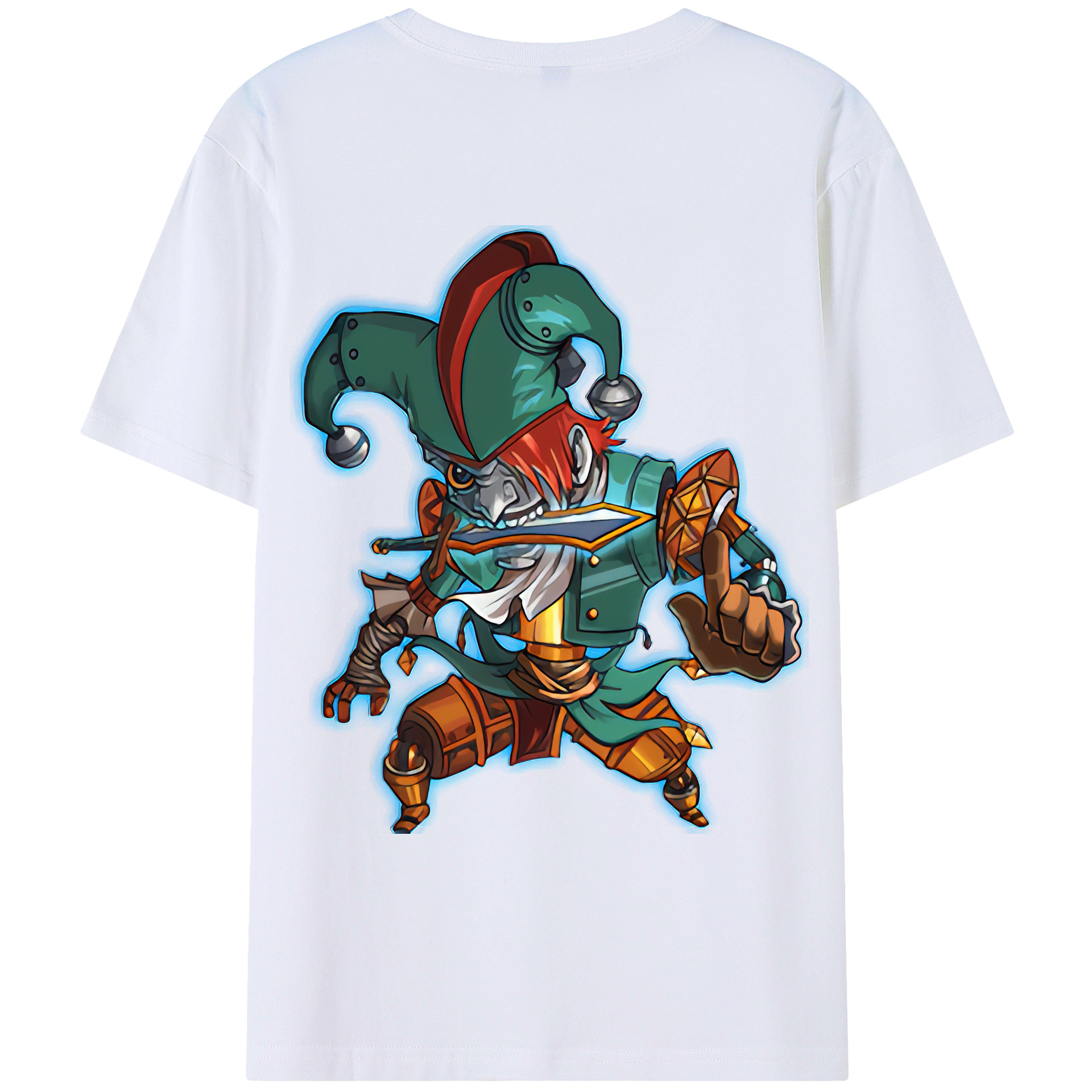 （画像用） リーグ・オブ・レジェンド League of Legends LOL 綿100％ メンズ半袖Tシャツ（バックプリント） 通気性