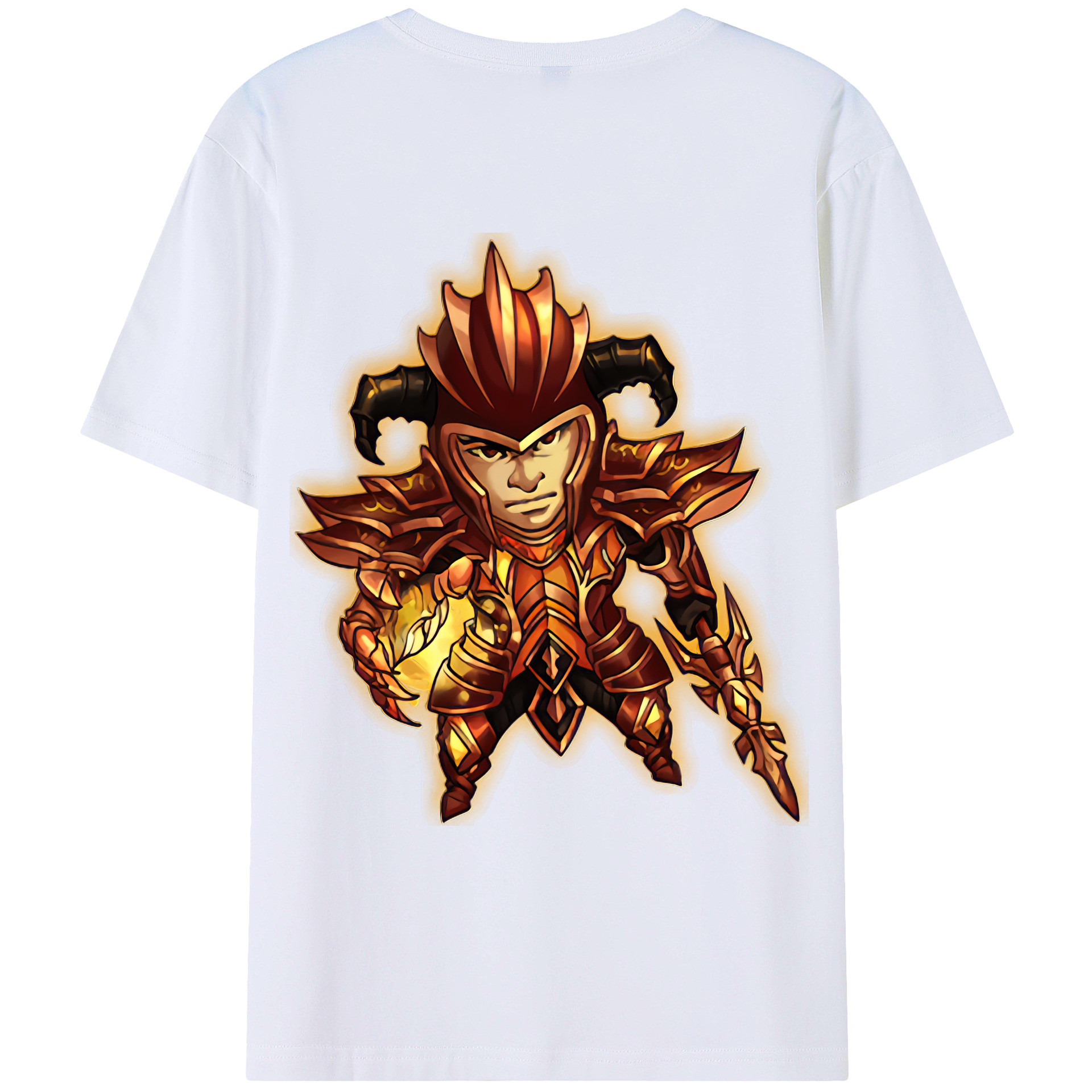 （画像用） リーグ・オブ・レジェンド League of Legends LOL 綿100％ メンズ半袖Tシャツ（バックプリント） 通気性