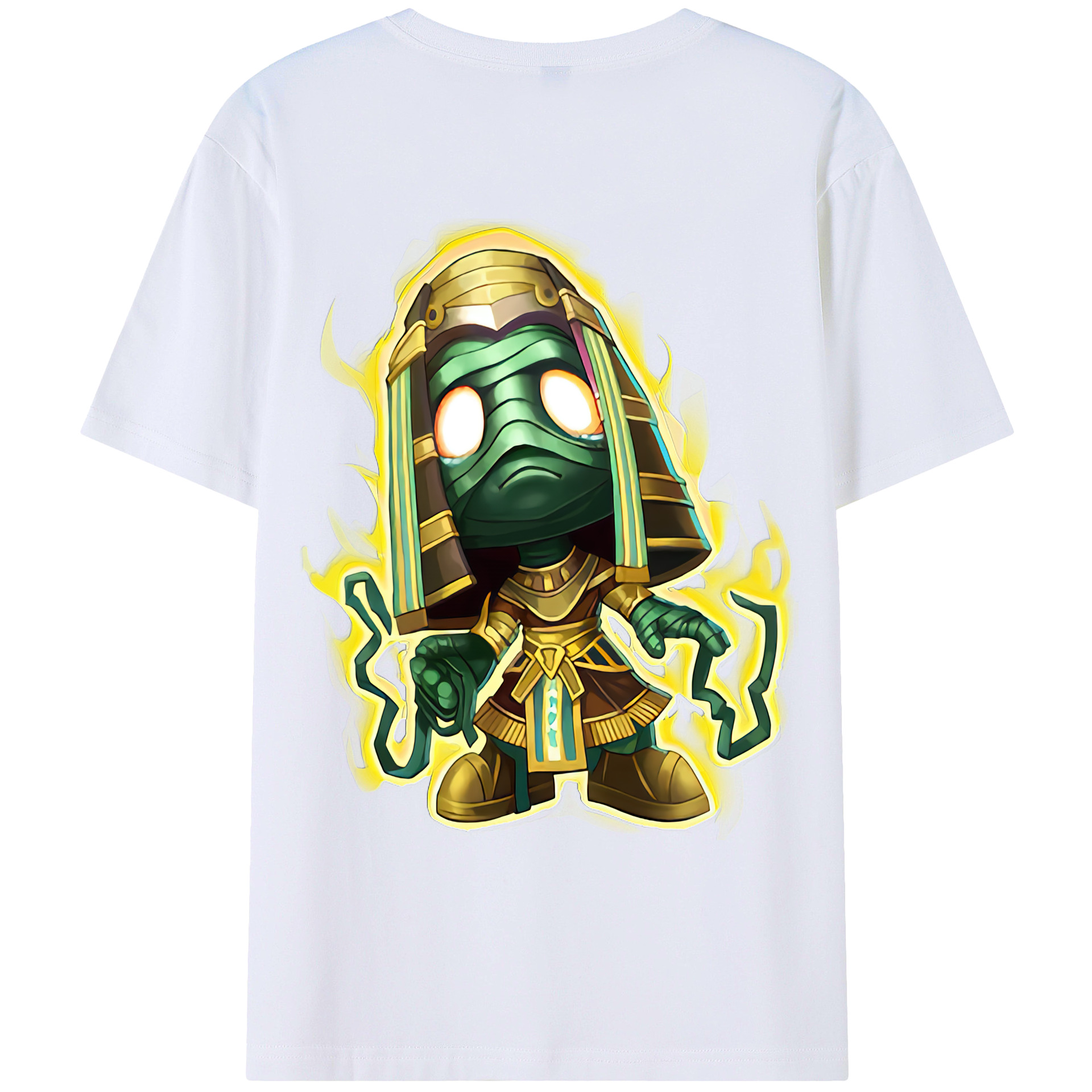 （画像用） リーグ・オブ・レジェンド League of Legends LOL 綿100％ メンズ半袖Tシャツ（バックプリント） 通気性