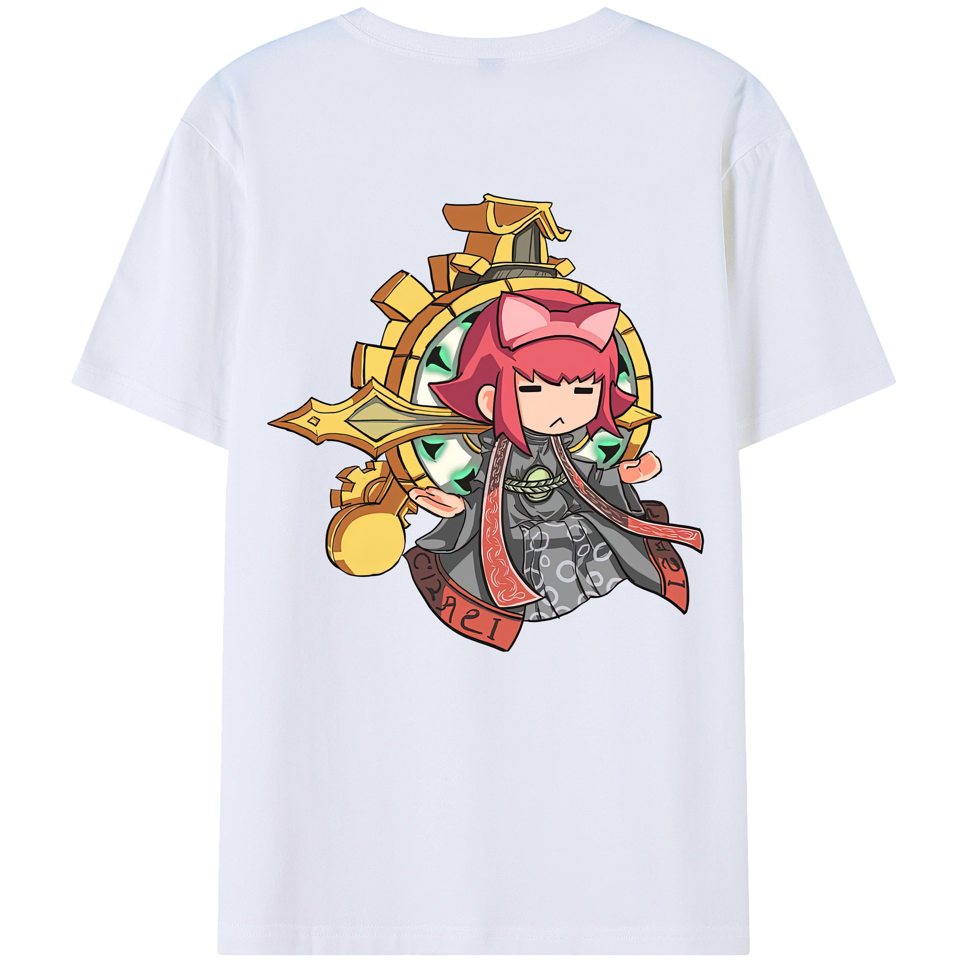 （画像用） リーグ・オブ・レジェンド League of Legends LOL 綿100％ メンズ半袖Tシャツ（バックプリント） 通気性