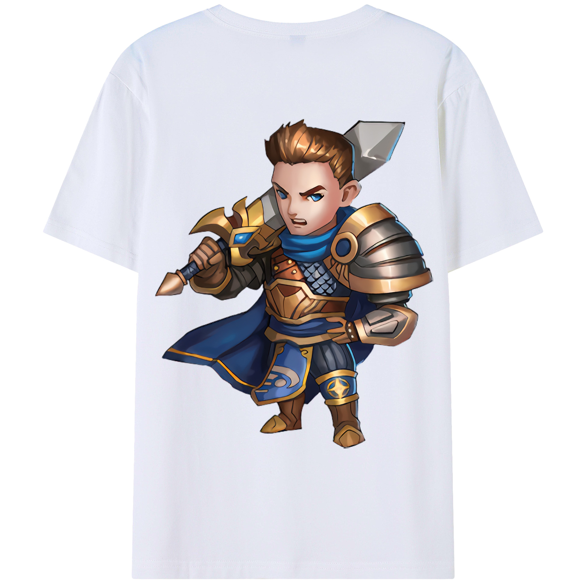 （画像用） リーグ・オブ・レジェンド League of Legends LOL 綿100％ メンズ半袖Tシャツ（バックプリント） 通気性