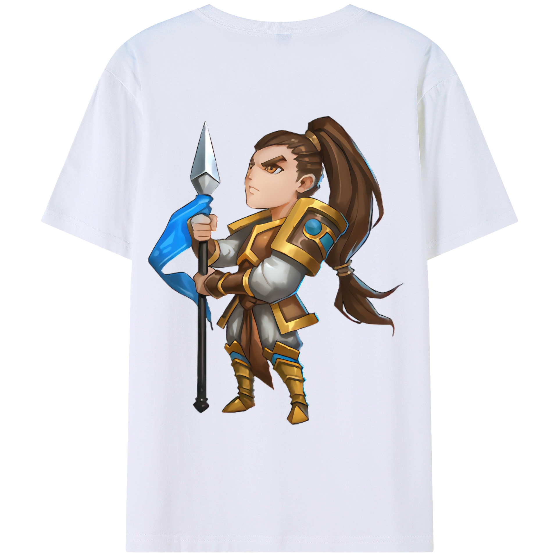 （画像用） リーグ・オブ・レジェンド League of Legends LOL 綿100％ メンズ半袖Tシャツ（バックプリント） 通気性