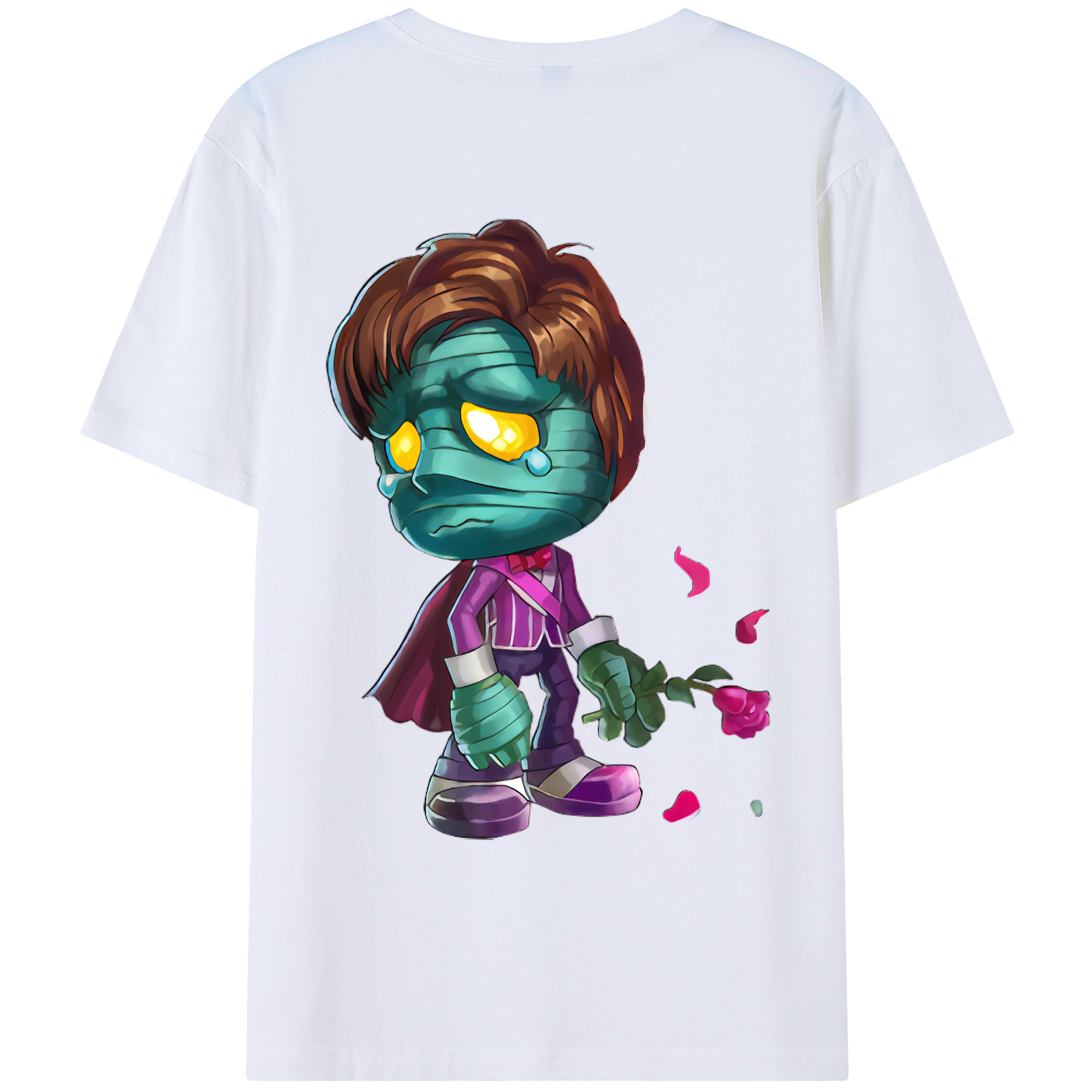 （画像用） リーグ・オブ・レジェンド League of Legends LOL 綿100％ メンズ半袖Tシャツ（バックプリント） 通気性