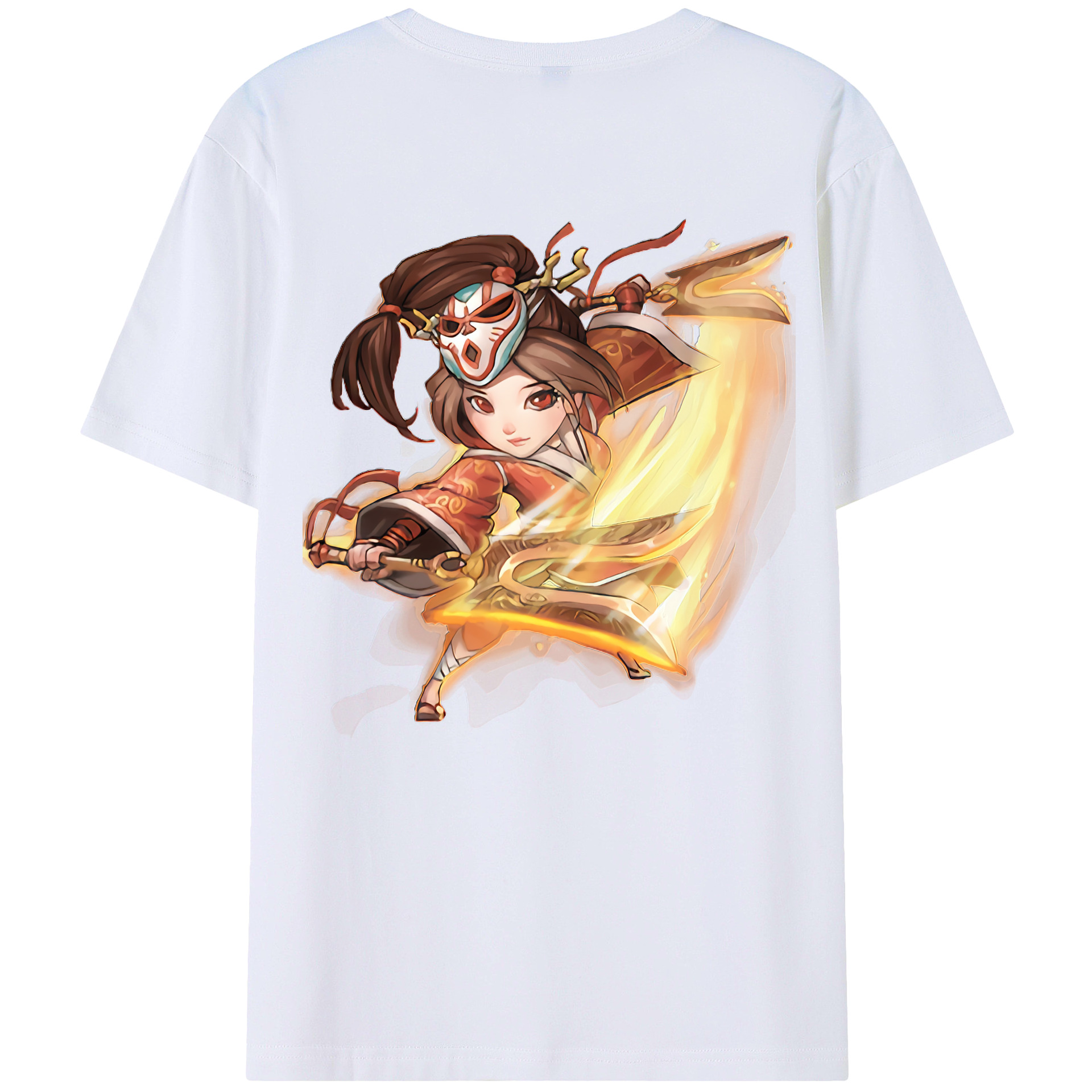（画像用） リーグ・オブ・レジェンド League of Legends LOL 綿100％ メンズ半袖Tシャツ（バックプリント） 通気性