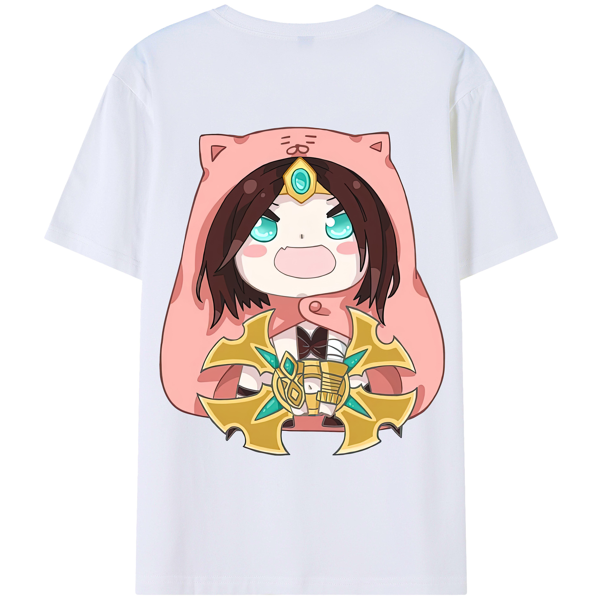 （画像用） リーグ・オブ・レジェンド League of Legends LOL 綿100％ メンズ半袖Tシャツ（バックプリント） 通気性