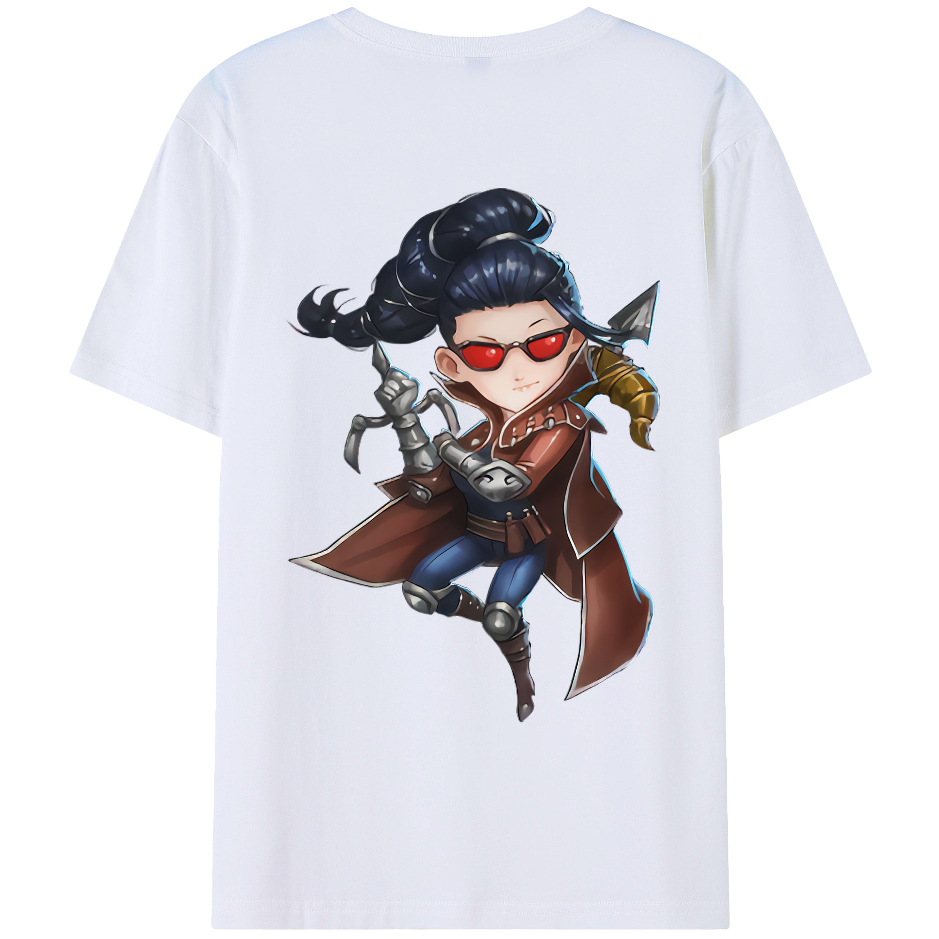 （画像用） リーグ・オブ・レジェンド League of Legends LOL 綿100％ メンズ半袖Tシャツ（バックプリント） 通気性
