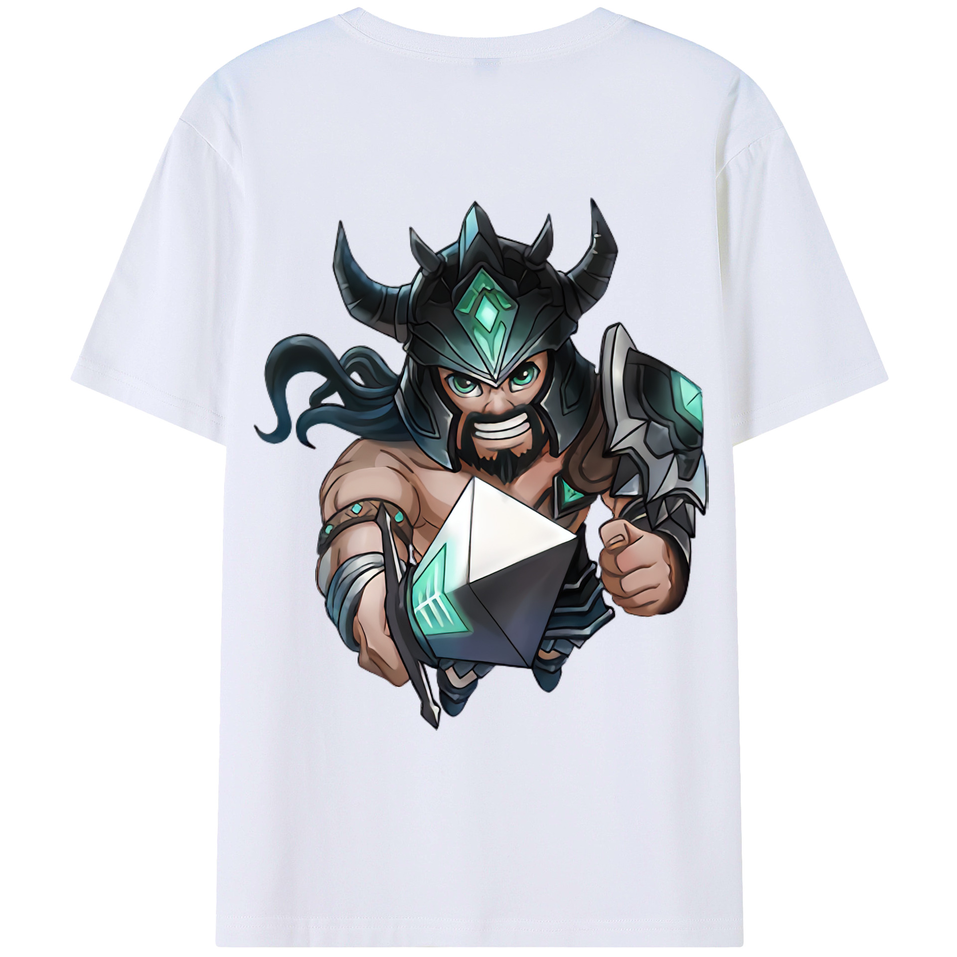 （画像用） リーグ・オブ・レジェンド League of Legends LOL 綿100％ メンズ半袖Tシャツ（バックプリント） 通気性