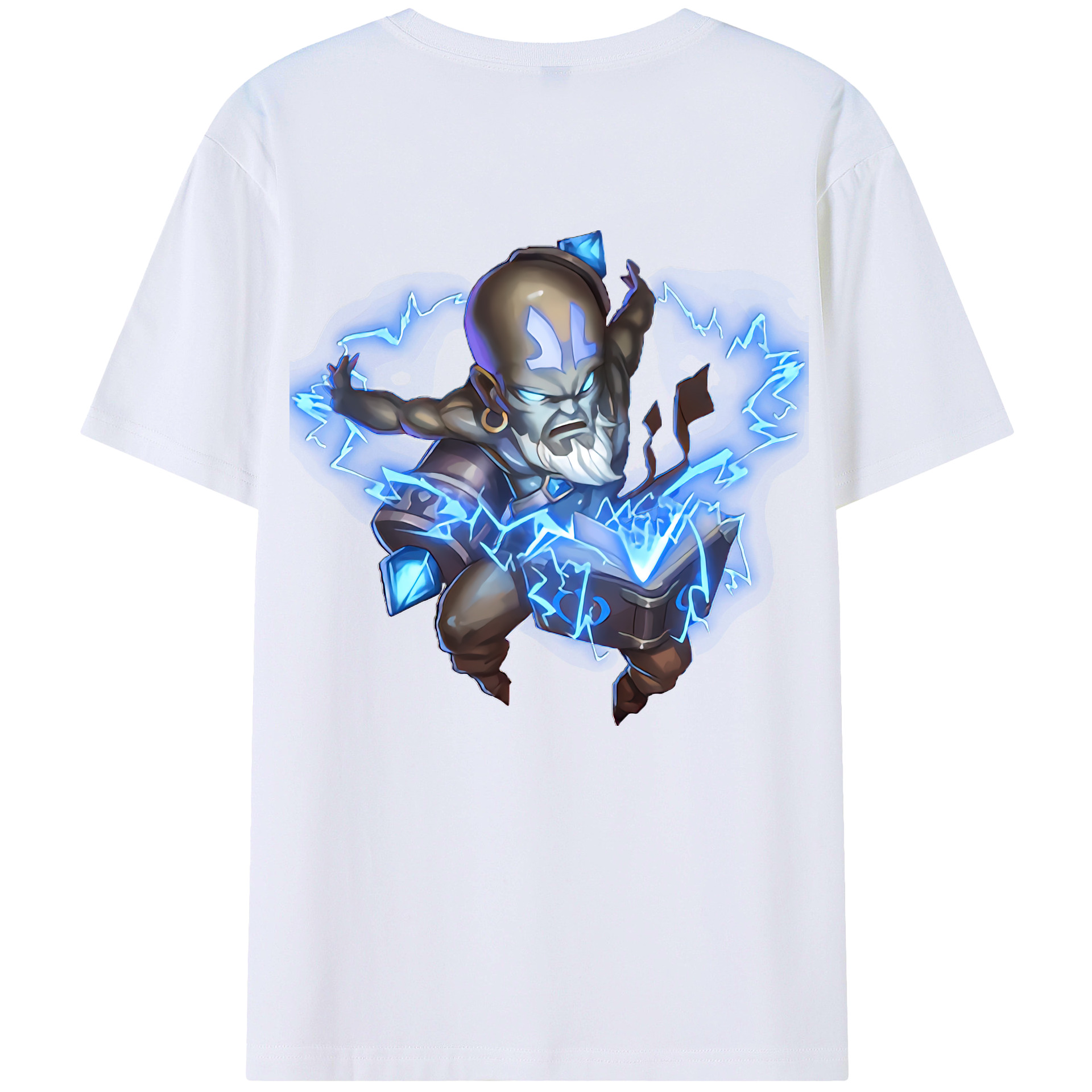 （画像用） リーグ・オブ・レジェンド League of Legends LOL 綿100％ メンズ半袖Tシャツ（バックプリント） 通気性