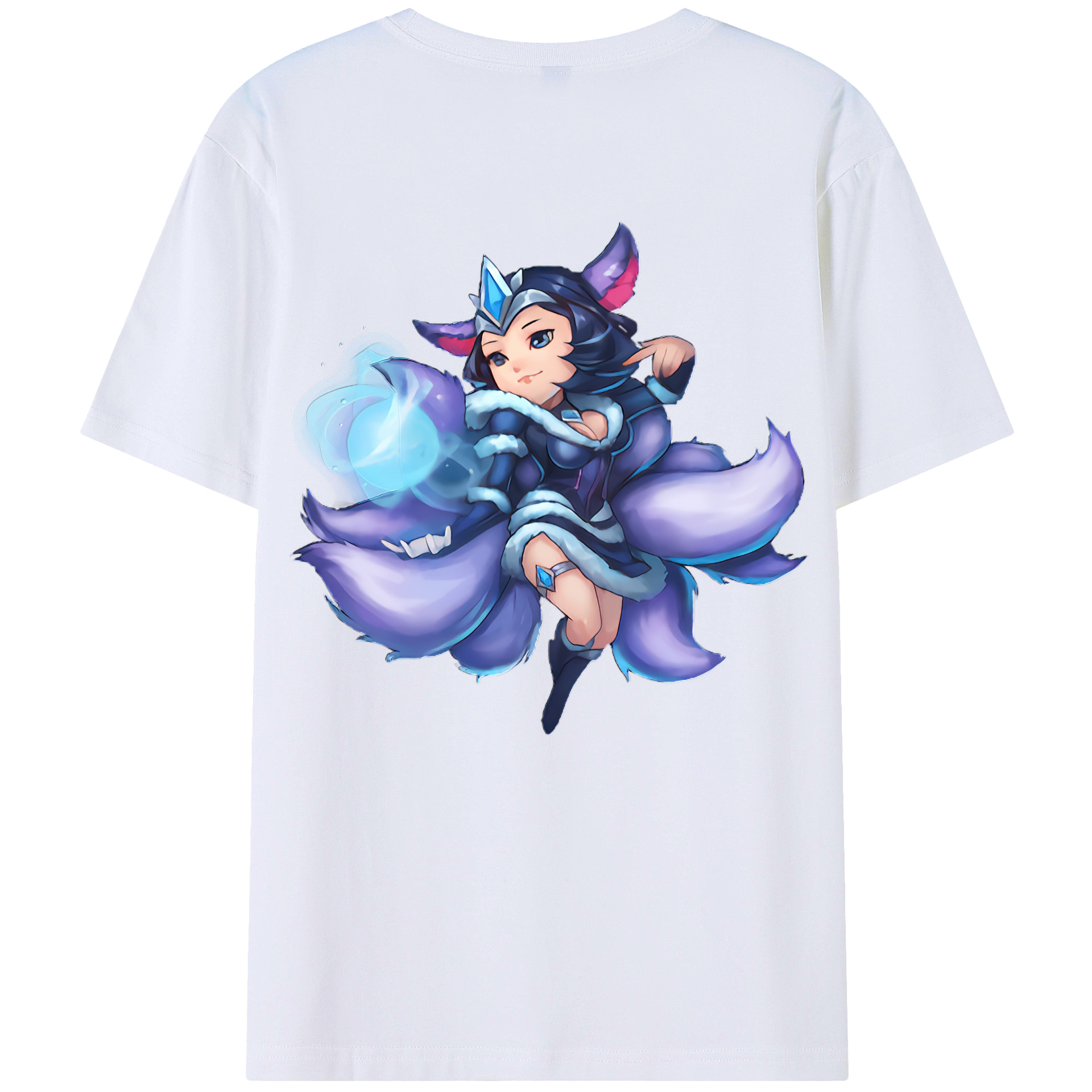 （画像用） リーグ・オブ・レジェンド League of Legends LOL 綿100％ メンズ半袖Tシャツ（バックプリント） 通気性