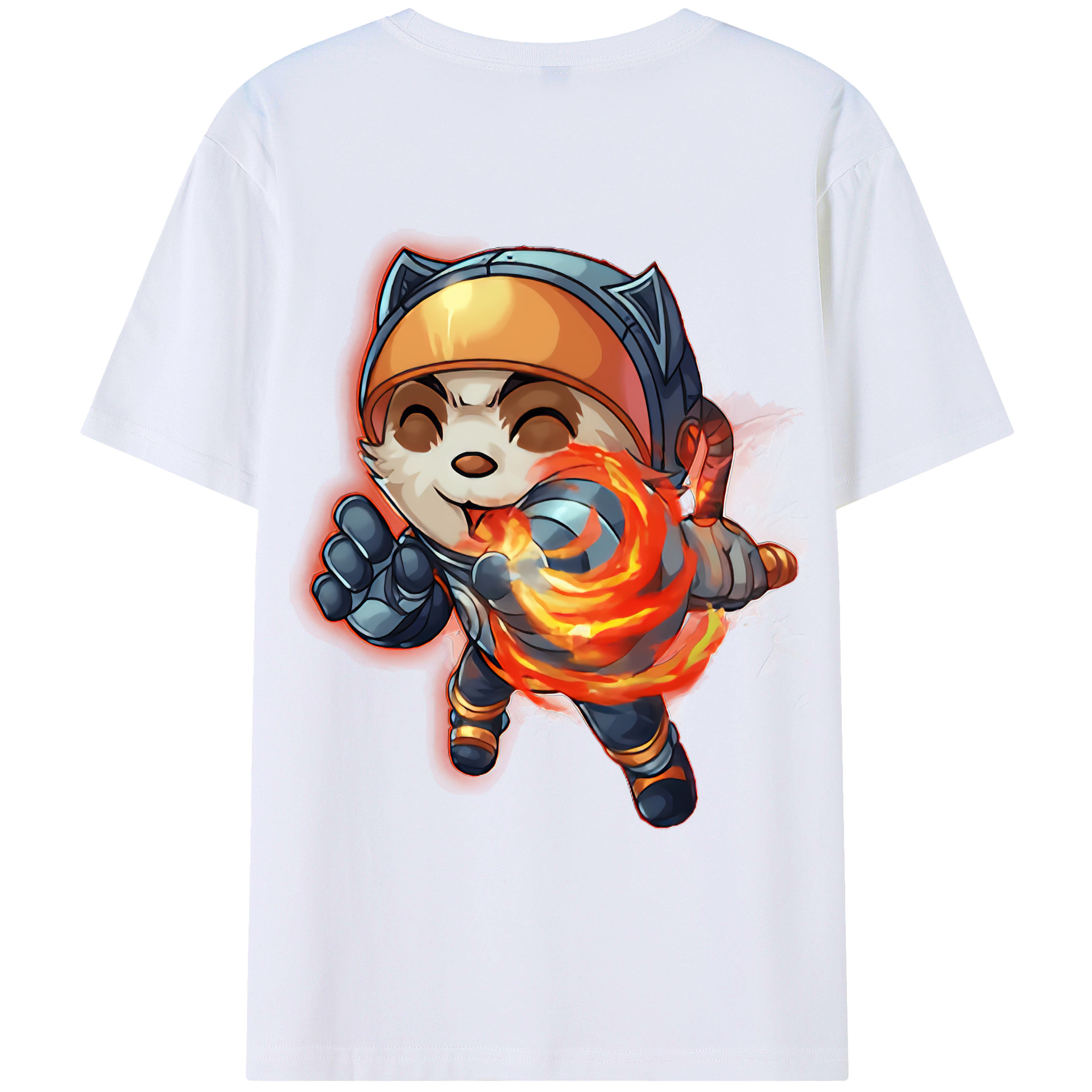 （画像用） リーグ・オブ・レジェンド League of Legends LOL 綿100％ メンズ半袖Tシャツ（バックプリント） 通気性