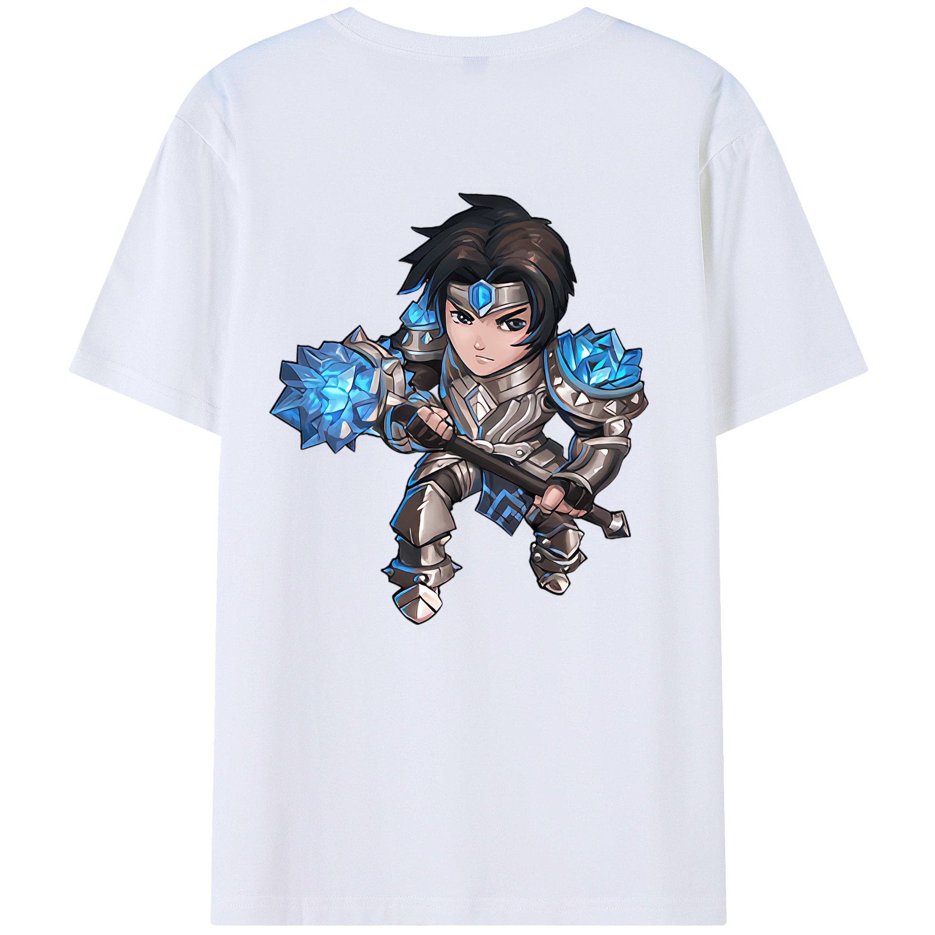 （画像用） リーグ・オブ・レジェンド League of Legends LOL 綿100％ メンズ半袖Tシャツ（バックプリント） 通気性
