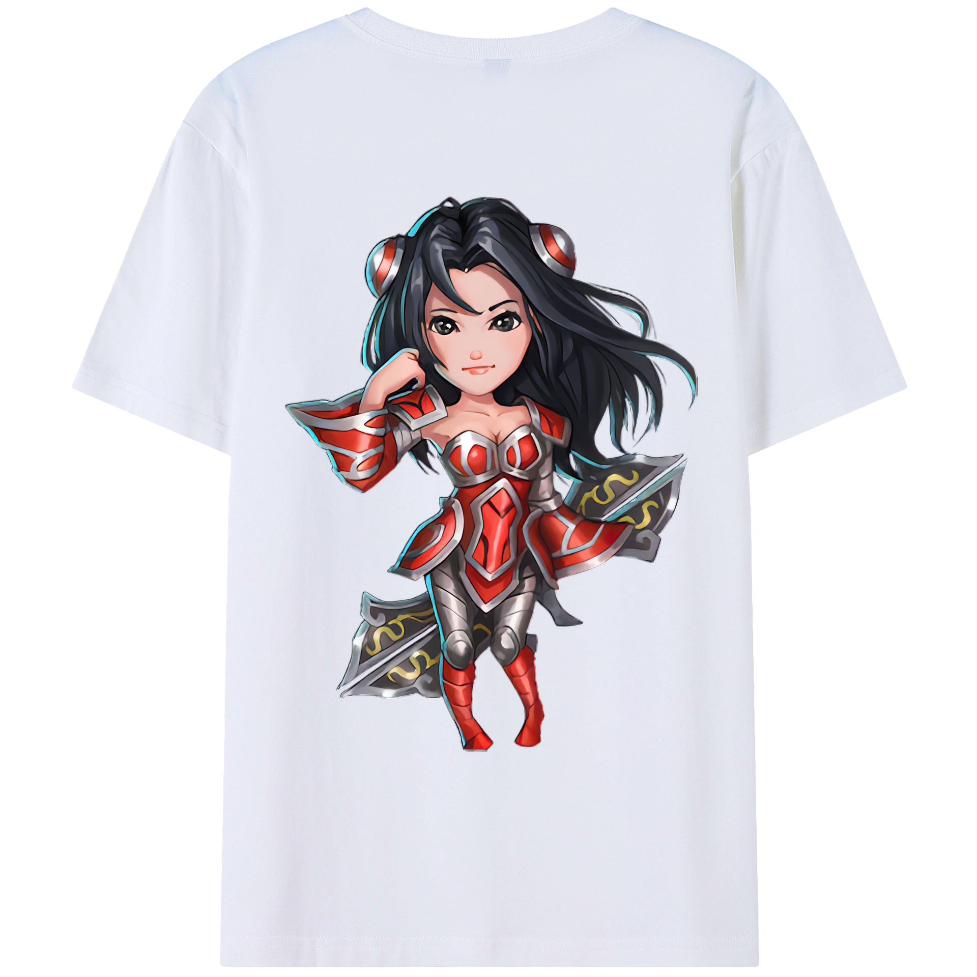 （画像用） リーグ・オブ・レジェンド League of Legends LOL 綿100％ メンズ半袖Tシャツ（バックプリント） 通気性