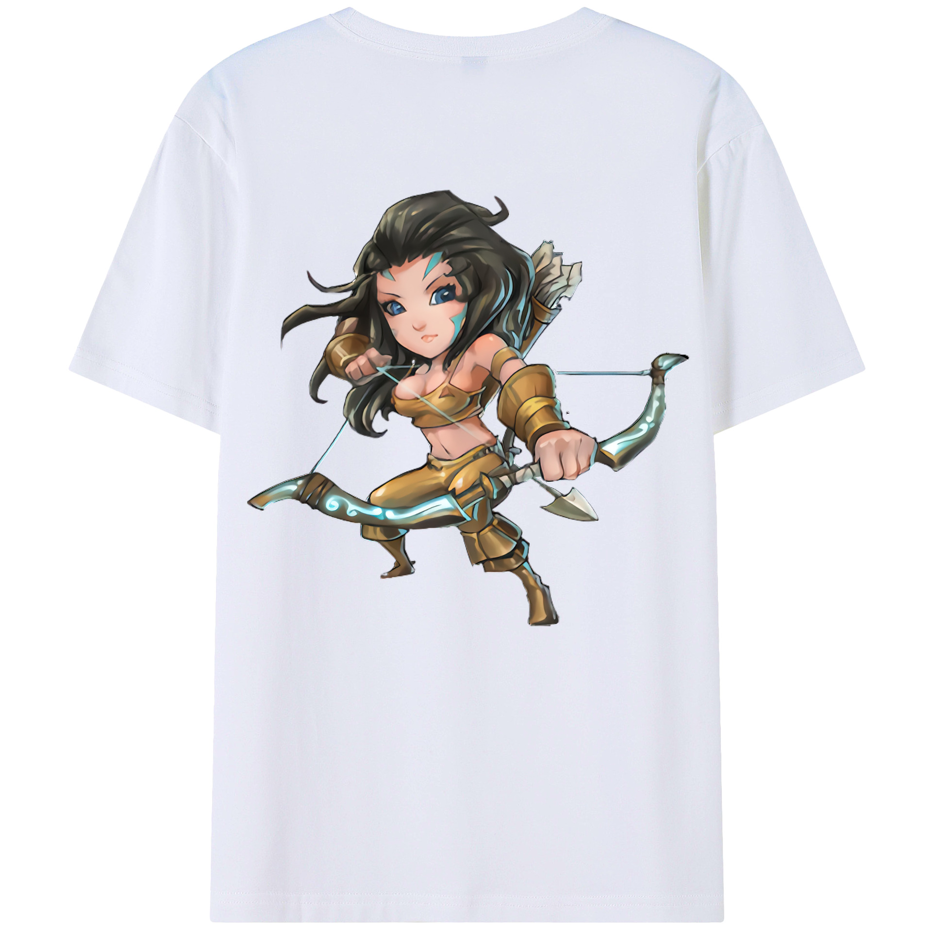 （画像用） リーグ・オブ・レジェンド League of Legends LOL 綿100％ メンズ半袖Tシャツ（バックプリント） 通気性