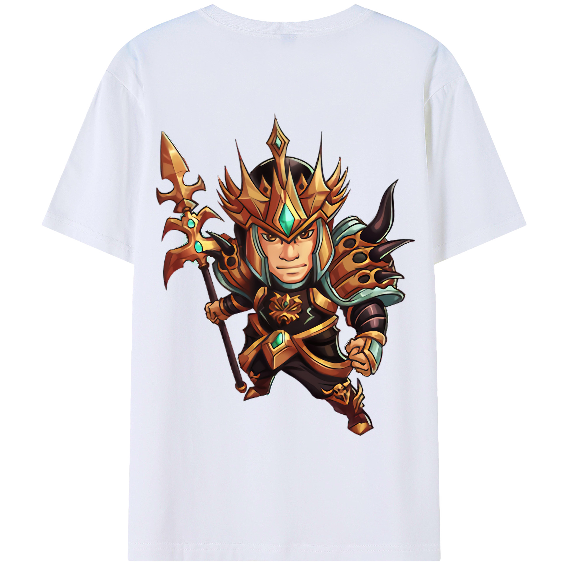 （画像用） リーグ・オブ・レジェンド League of Legends LOL 綿100％ メンズ半袖Tシャツ（バックプリント） 通気性