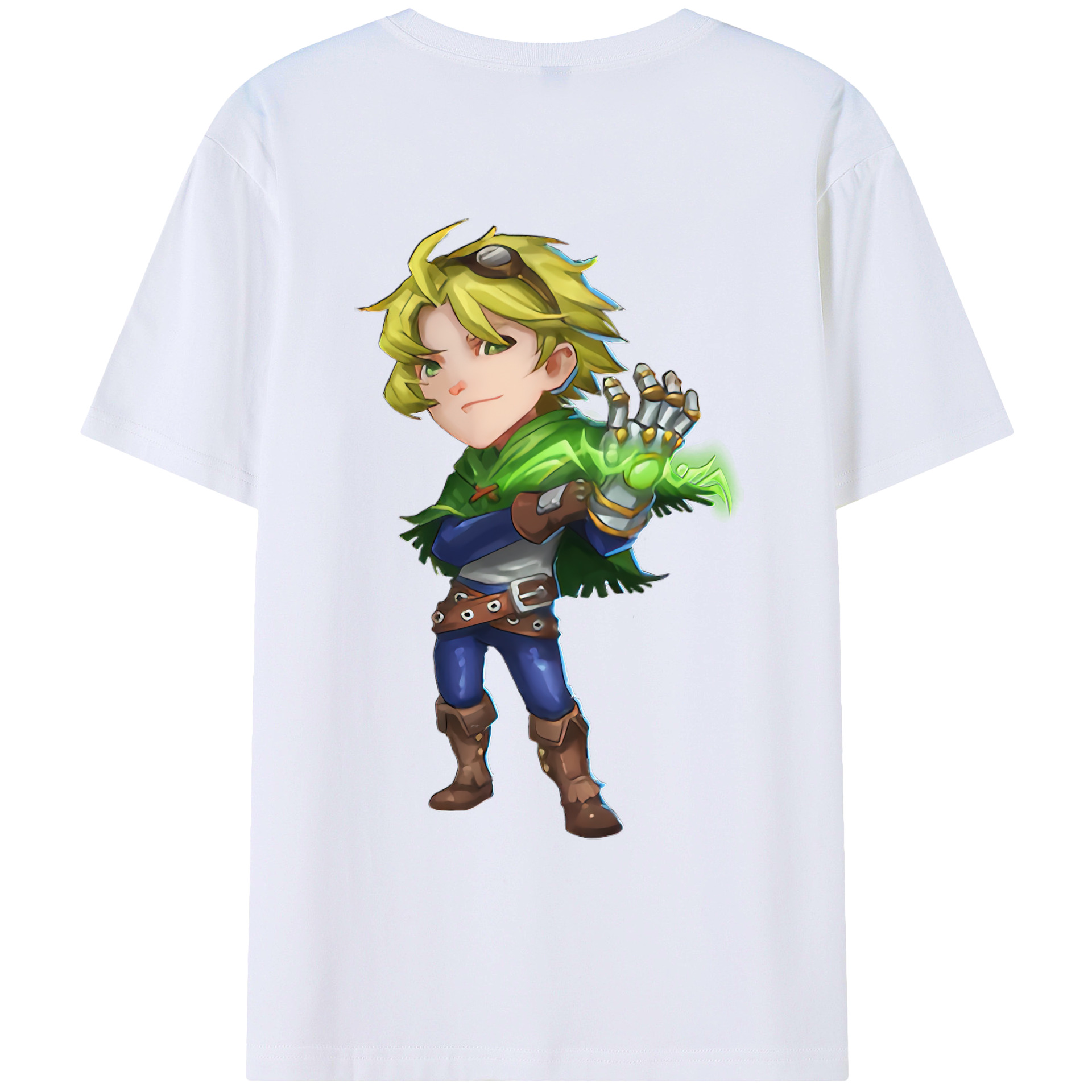 （画像用） リーグ・オブ・レジェンド League of Legends LOL 綿100％ メンズ半袖Tシャツ（バックプリント） 通気性