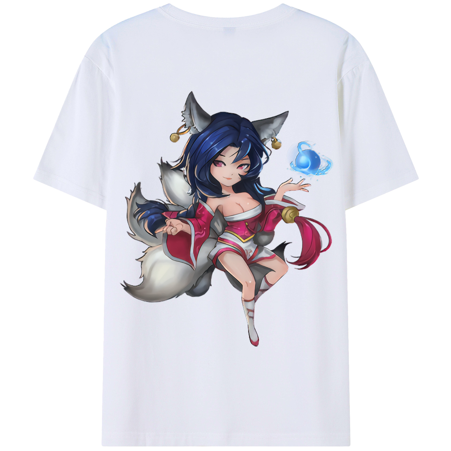 （画像用） リーグ・オブ・レジェンド League of Legends LOL 綿100％ メンズ半袖Tシャツ（バックプリント） 通気性