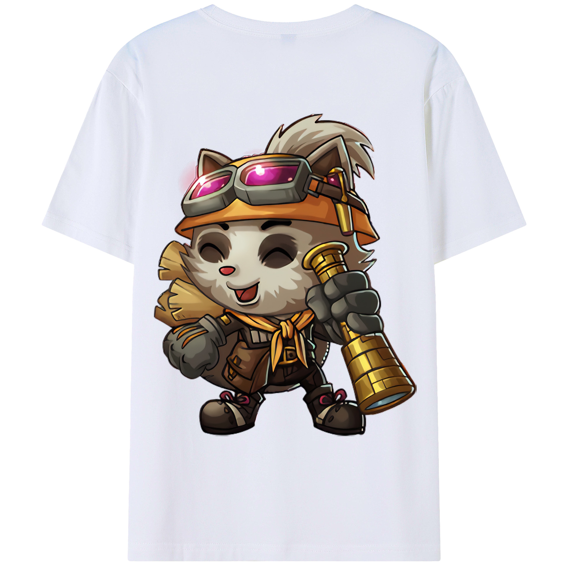 （画像用） リーグ・オブ・レジェンド League of Legends LOL 綿100％ メンズ半袖Tシャツ（バックプリント） 通気性