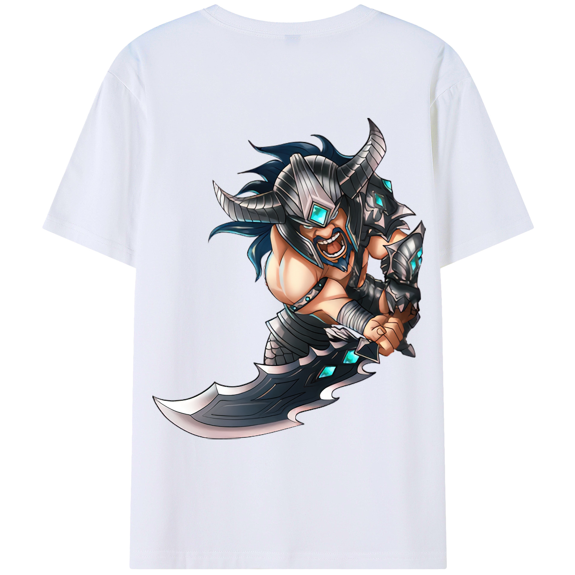 （画像用） リーグ・オブ・レジェンド League of Legends LOL 綿100％ メンズ半袖Tシャツ（バックプリント） 通気性