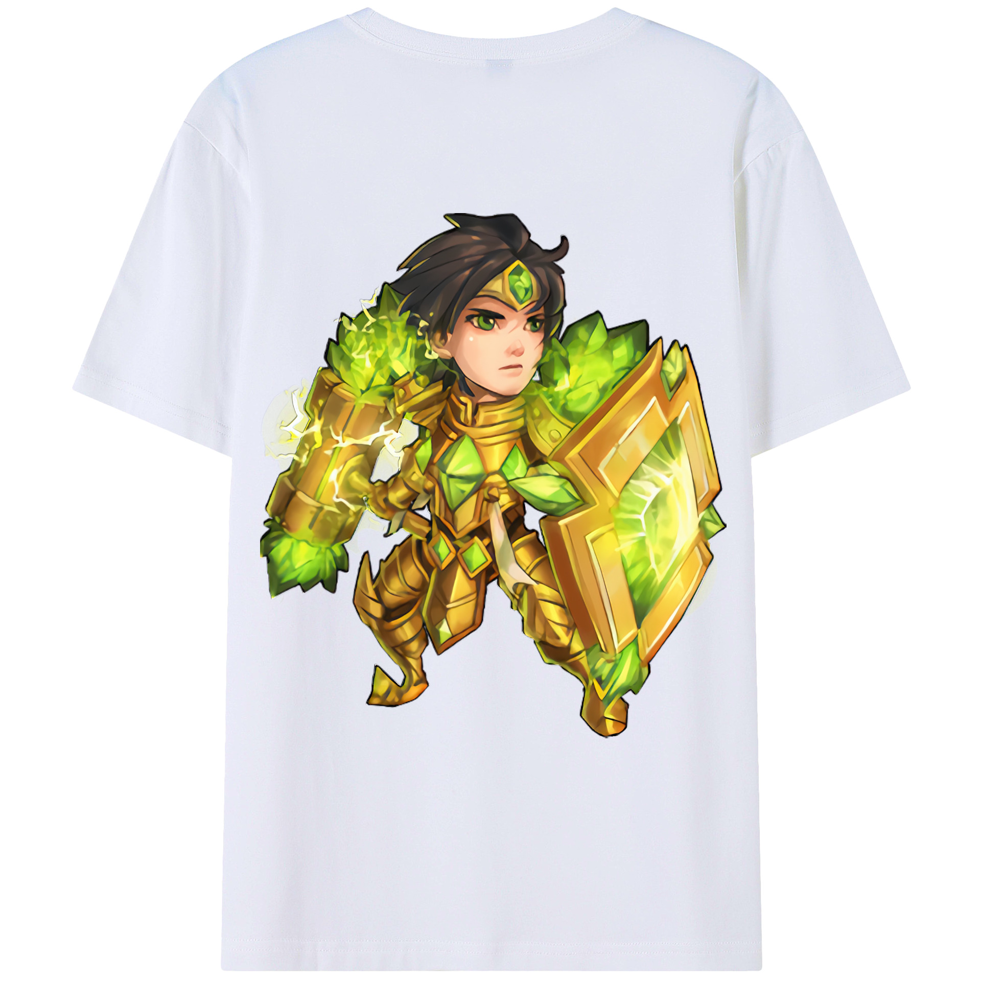 （画像用） リーグ・オブ・レジェンド League of Legends LOL 綿100％ メンズ半袖Tシャツ（バックプリント） 通気性