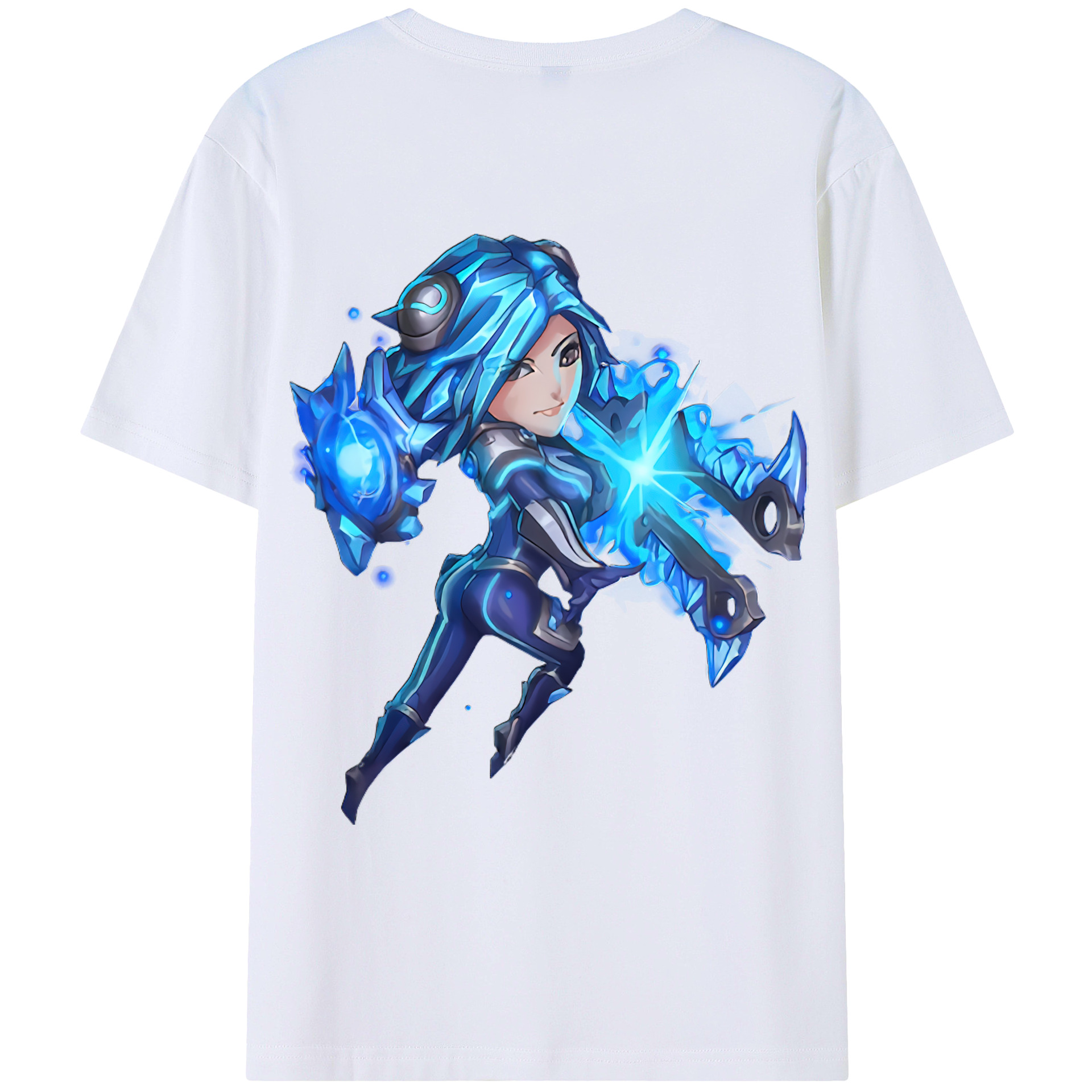 （画像用） リーグ・オブ・レジェンド League of Legends LOL 綿100％ メンズ半袖Tシャツ（バックプリント） 通気性