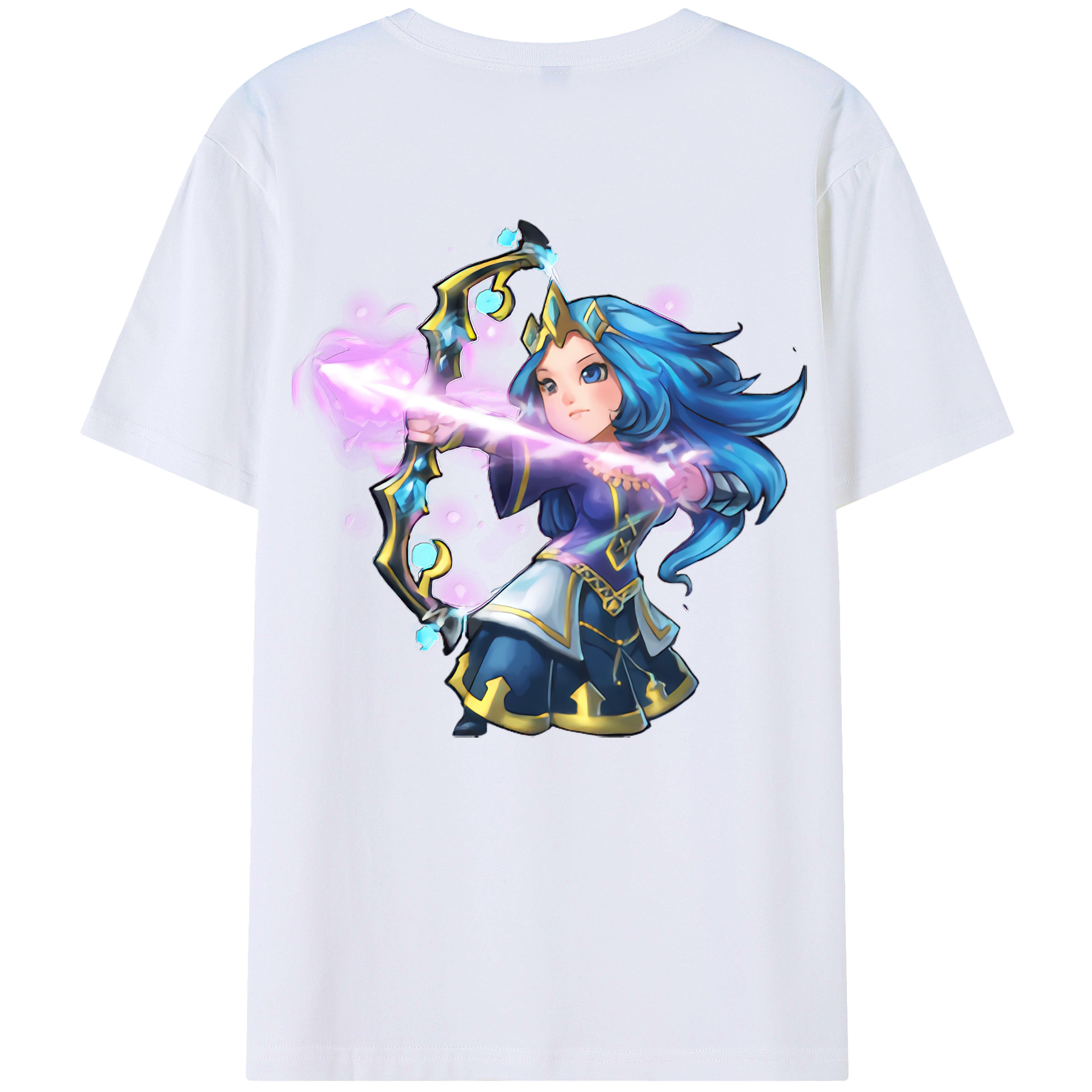 （画像用） リーグ・オブ・レジェンド League of Legends LOL 綿100％ メンズ半袖Tシャツ（バックプリント） 通気性