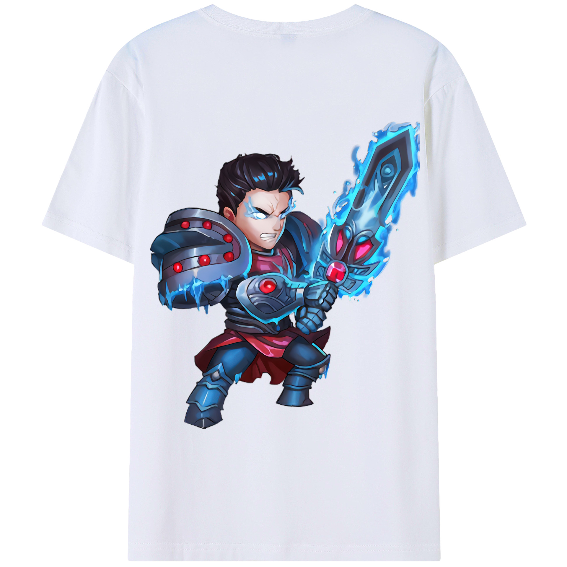 （画像用） リーグ・オブ・レジェンド League of Legends LOL 綿100％ メンズ半袖Tシャツ（バックプリント） 通気性