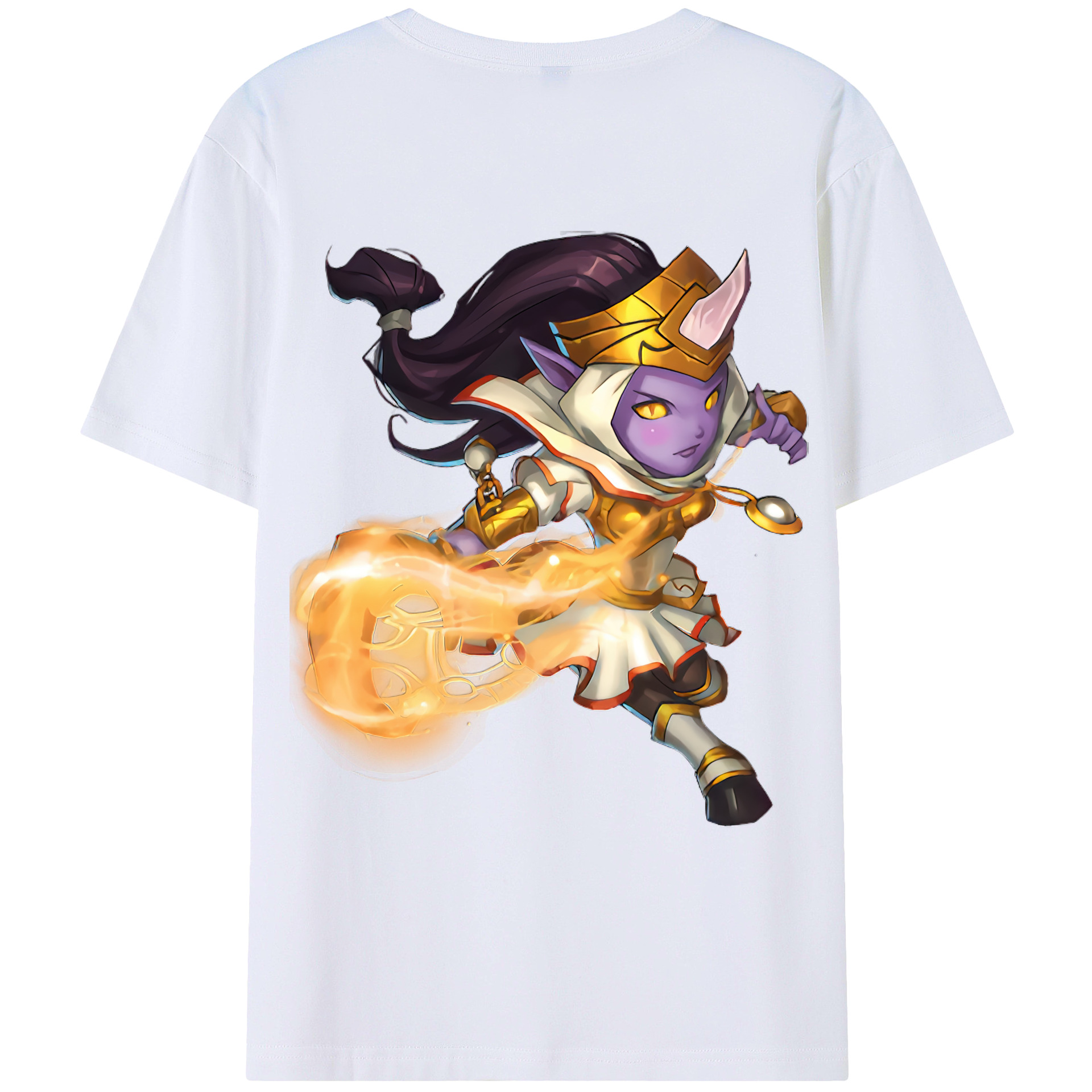 （画像用） リーグ・オブ・レジェンド League of Legends LOL 綿100％ メンズ半袖Tシャツ（バックプリント） 通気性