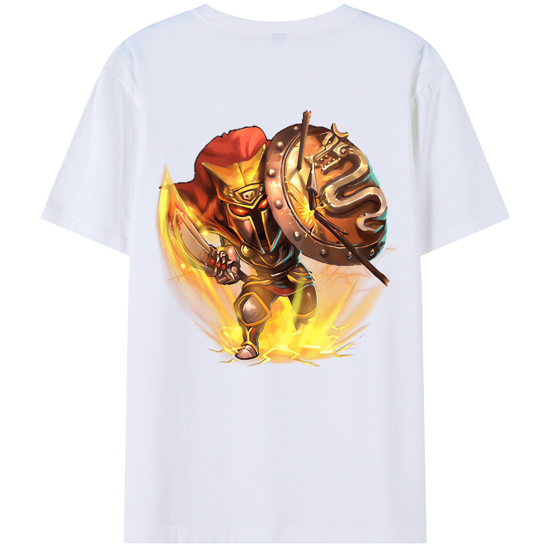 （画像用） リーグ・オブ・レジェンド League of Legends LOL 綿100％ メンズ半袖Tシャツ（バックプリント） 通気性