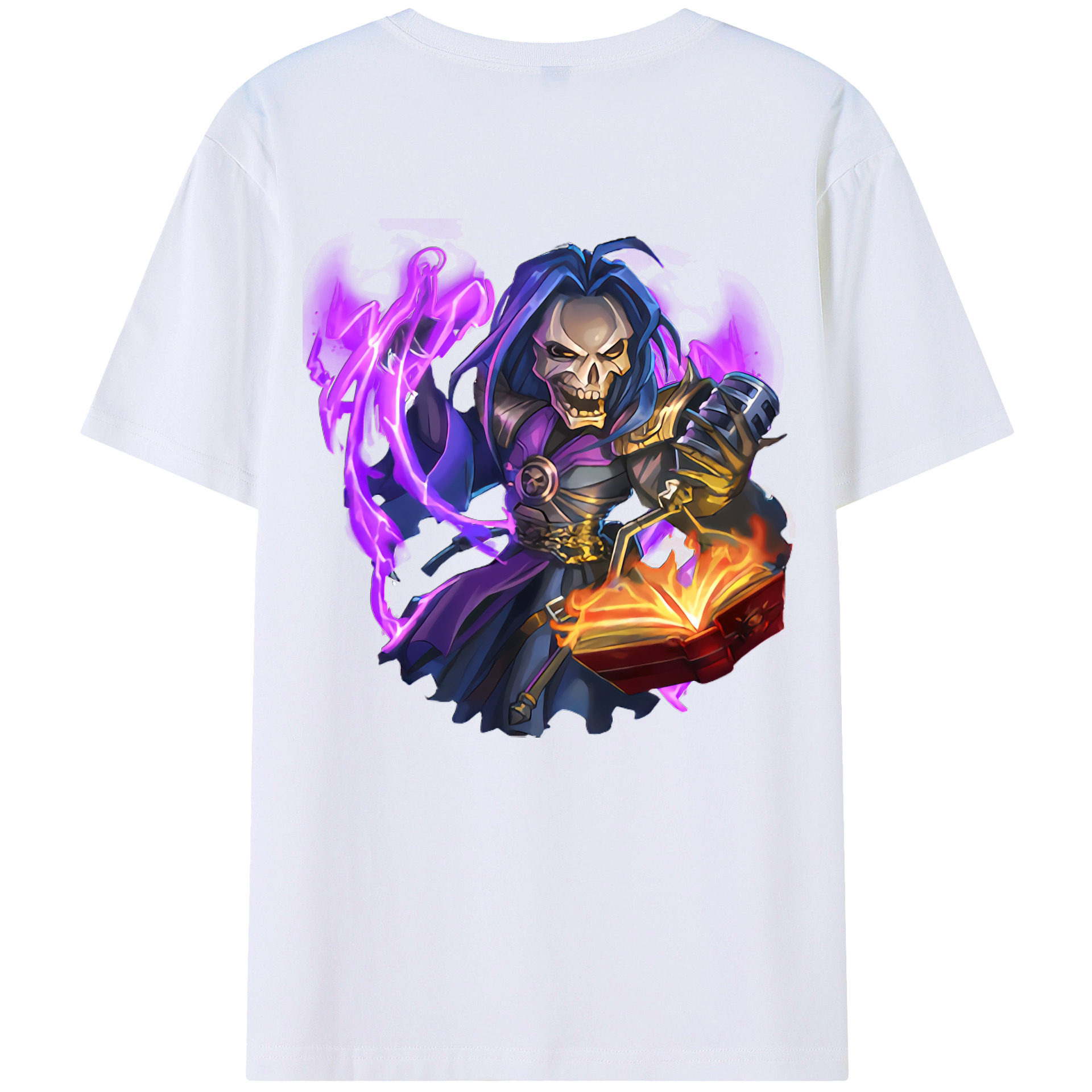 （画像用） リーグ・オブ・レジェンド League of Legends LOL 綿100％ メンズ半袖Tシャツ（バックプリント） 通気性