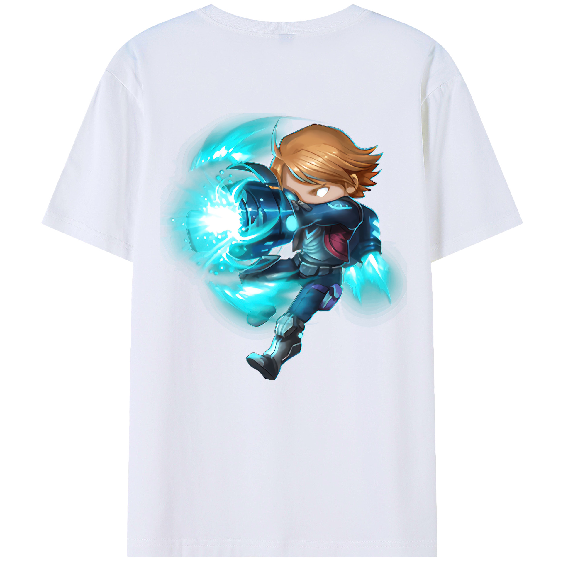 （画像用） リーグ・オブ・レジェンド League of Legends LOL 綿100％ メンズ半袖Tシャツ（バックプリント） 通気性