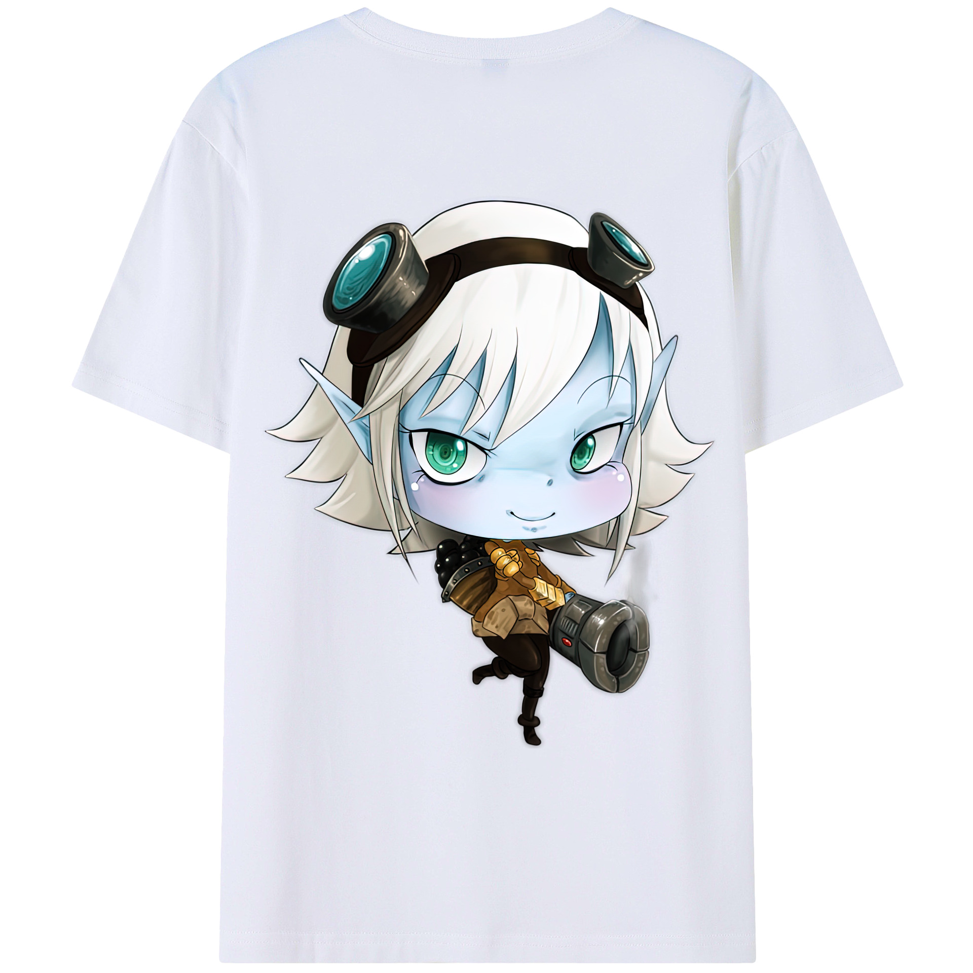 （画像用） リーグ・オブ・レジェンド League of Legends LOL 綿100％ メンズ半袖Tシャツ（バックプリント） 通気性