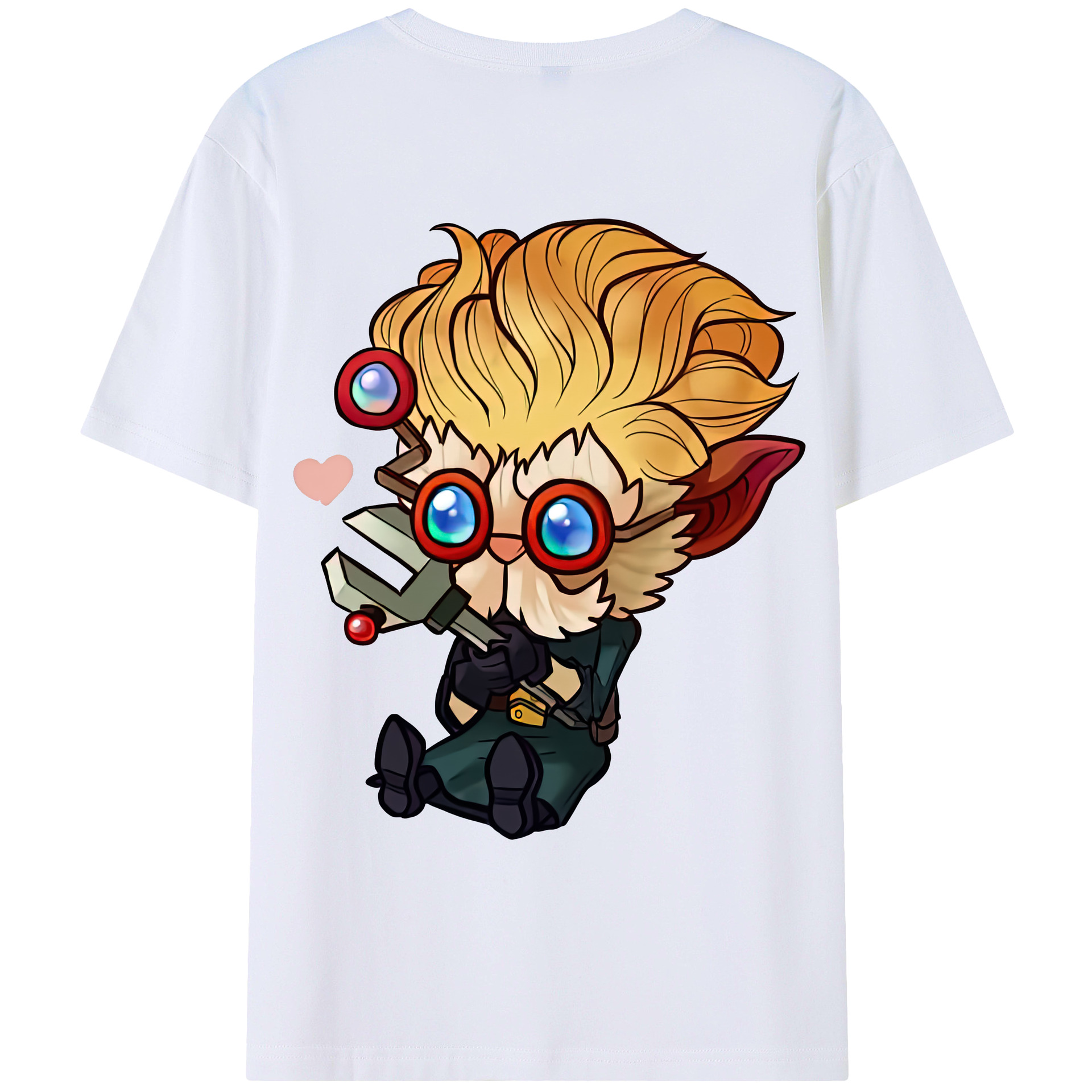 （画像用） リーグ・オブ・レジェンド League of Legends LOL 綿100％ メンズ半袖Tシャツ（バックプリント） 通気性