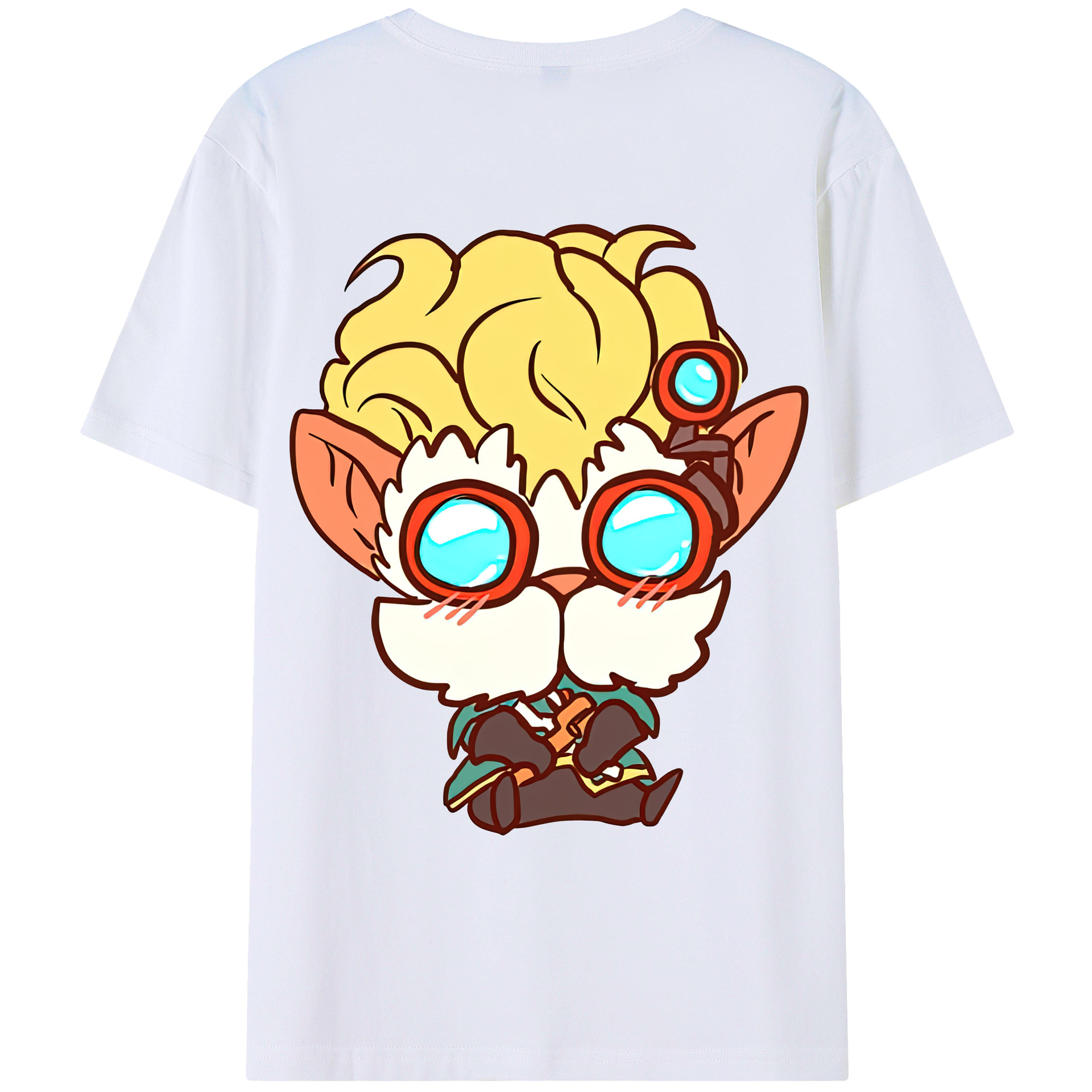 （画像用） リーグ・オブ・レジェンド League of Legends LOL 綿100％ メンズ半袖Tシャツ（バックプリント） 通気性