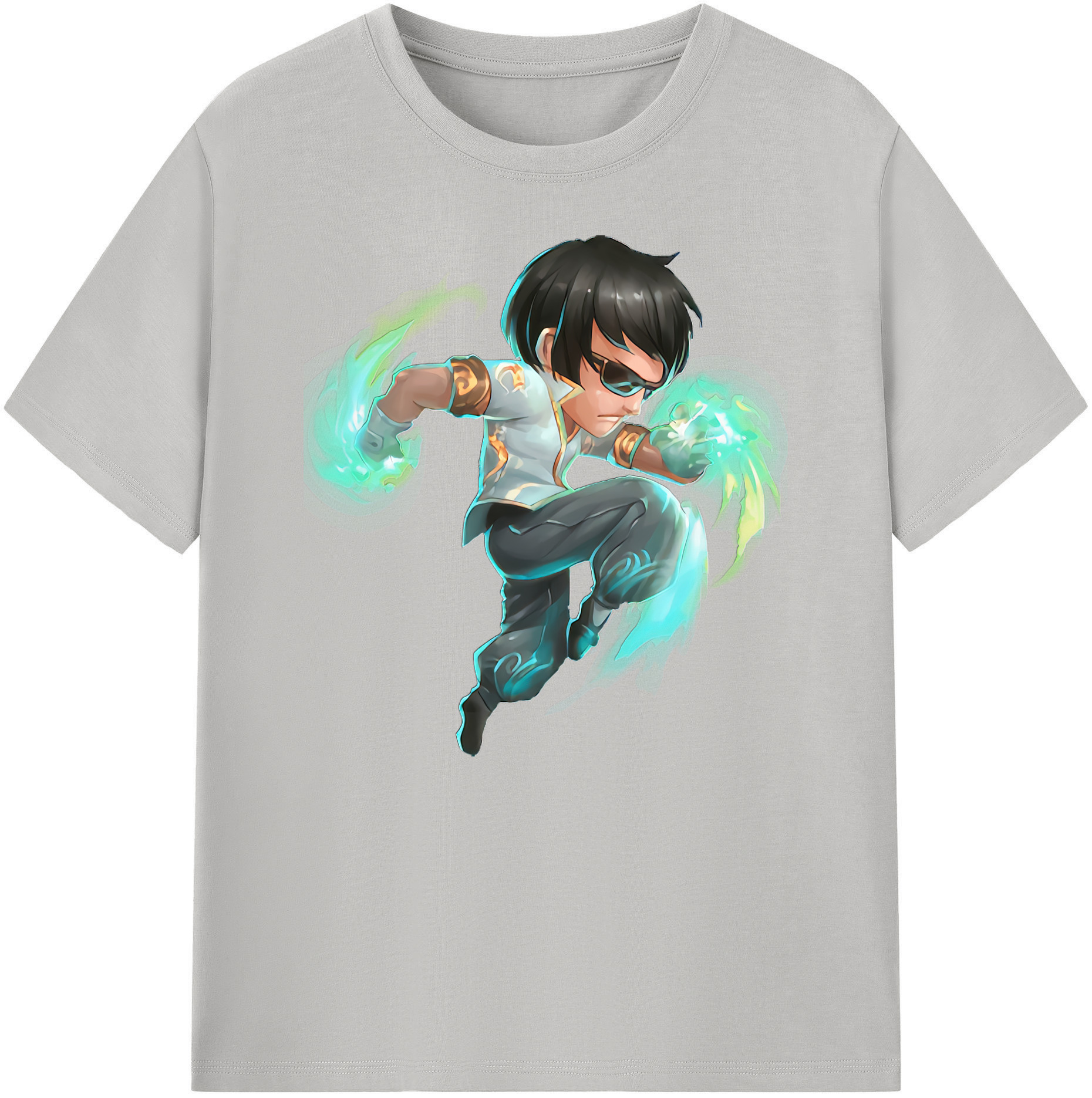 リーグ・オブ・レジェンド League of Legends LOL 綿100％ メンズ半袖Tシャツ｜肌触りやわらか＆通気性