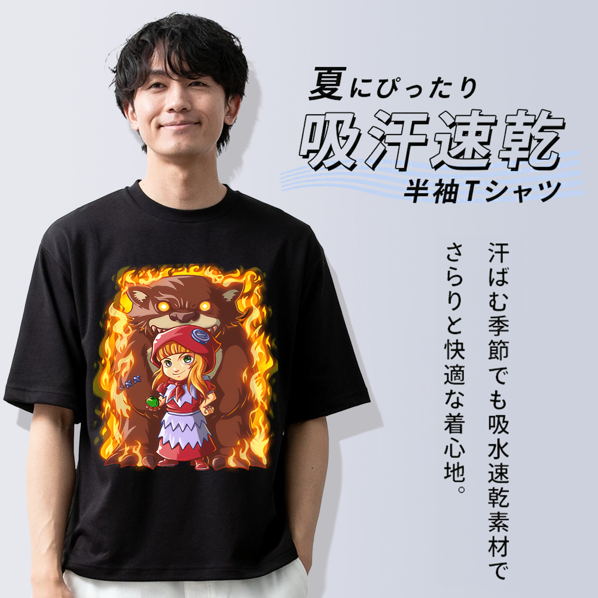 リーグ・オブ・レジェンド League of Legends LOL 綿100％ メンズ半袖Tシャツ｜肌触りやわらか＆通気性