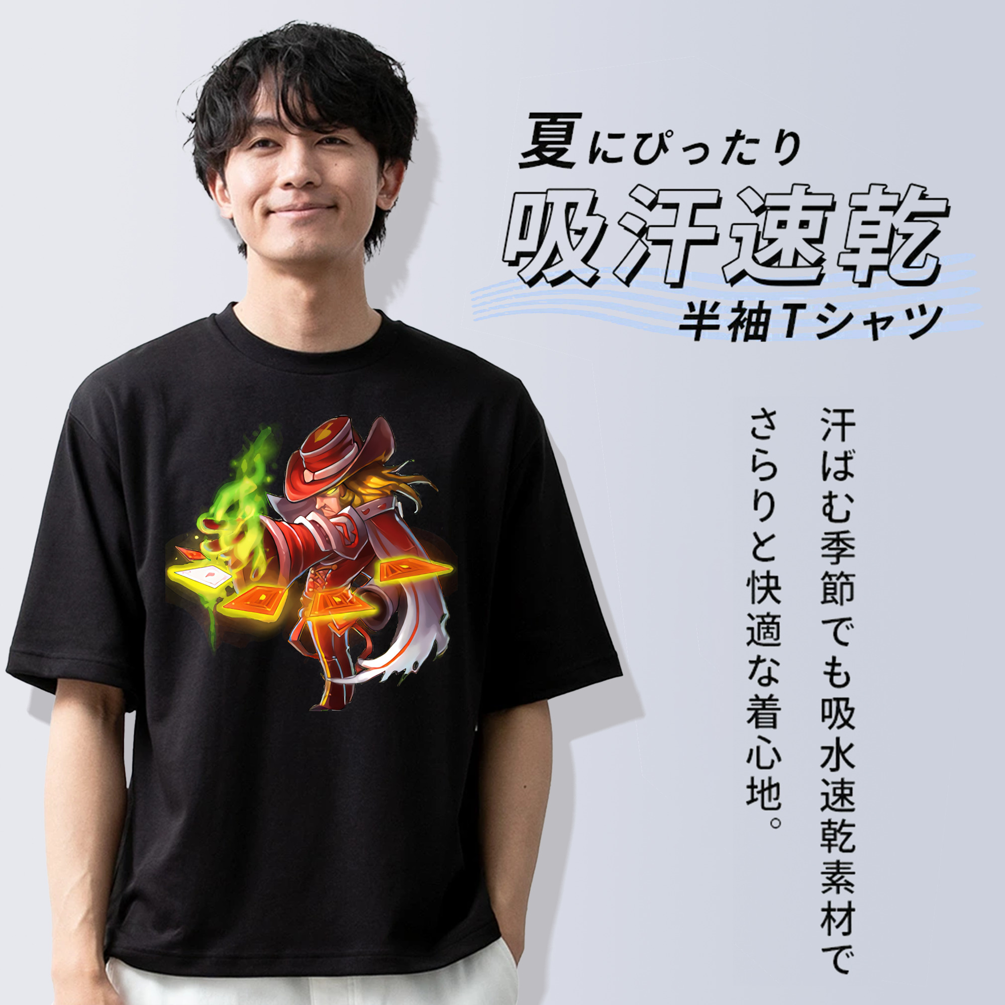 リーグ・オブ・レジェンド League of Legends LOL 綿100％ メンズ半袖Tシャツ｜肌触りやわらか＆通気性