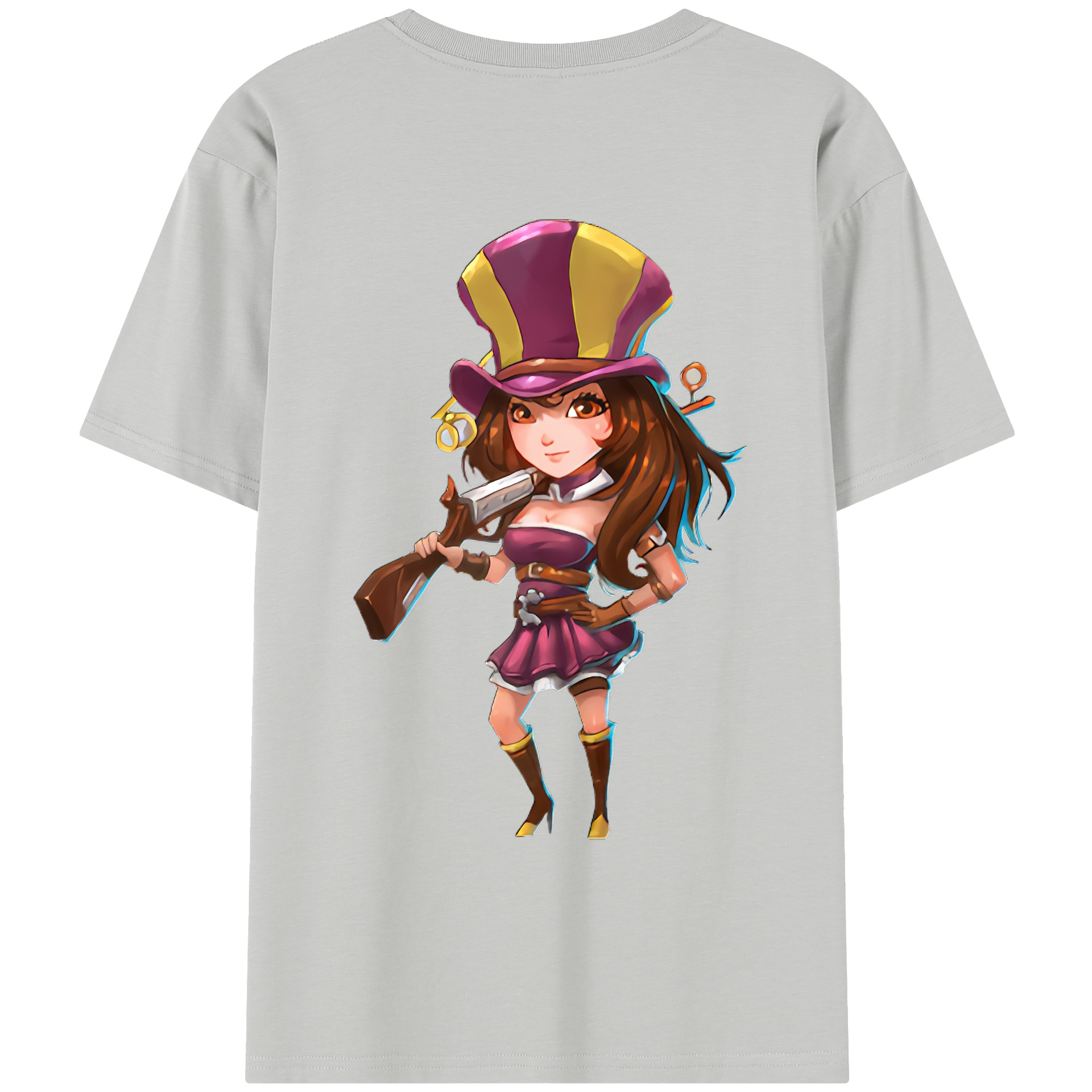 リーグ・オブ・レジェンド League of Legends LOL レディース半袖Tシャツ(バックプリント)