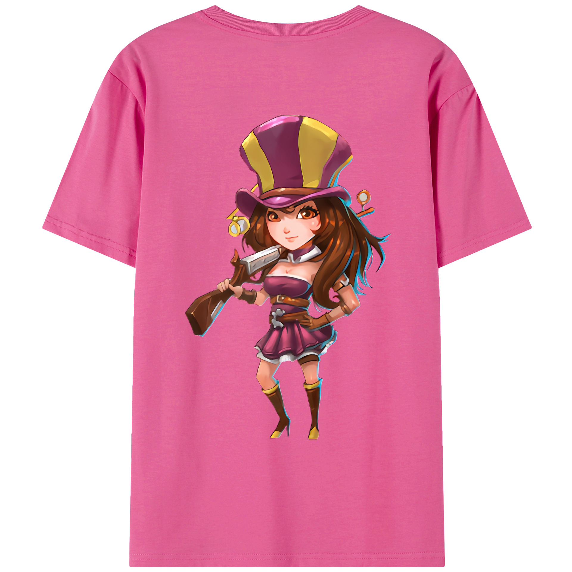 リーグ・オブ・レジェンド League of Legends LOL レディース半袖Tシャツ(バックプリント)