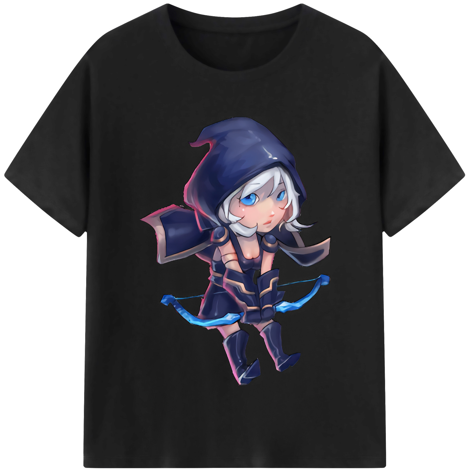 （画像用） リーグ・オブ・レジェンド League of Legends LOL レディースカジュアルプリントTシャツ（綿100％）