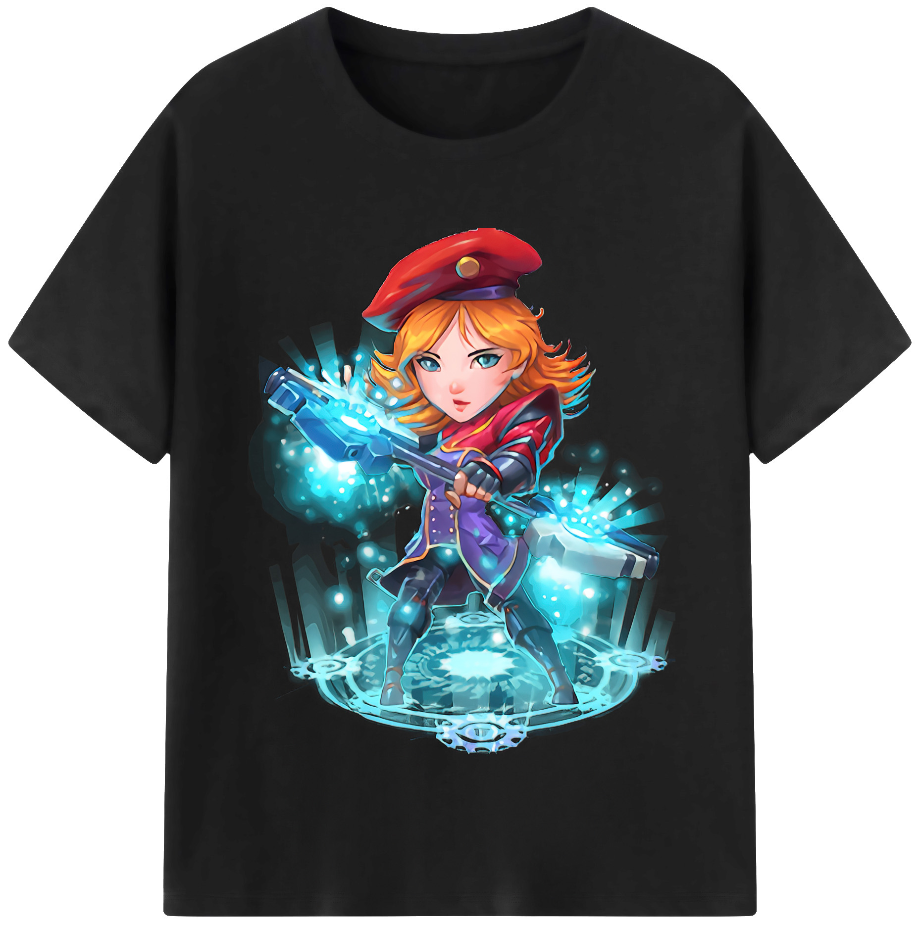 （画像用） リーグ・オブ・レジェンド League of Legends LOL レディースカジュアルプリントTシャツ（綿100％）