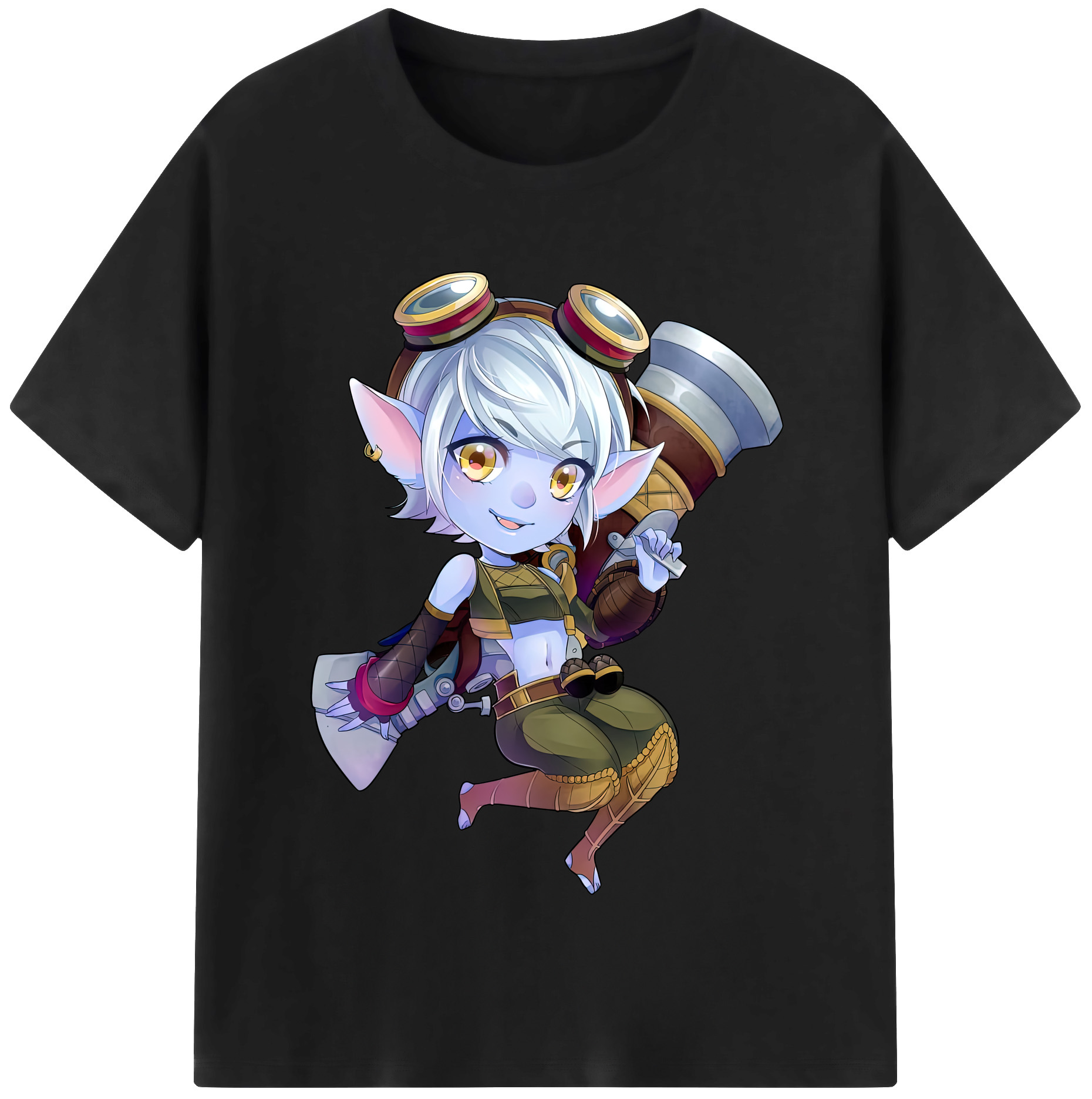 （画像用） リーグ・オブ・レジェンド League of Legends LOL レディースカジュアルプリントTシャツ（綿100％）