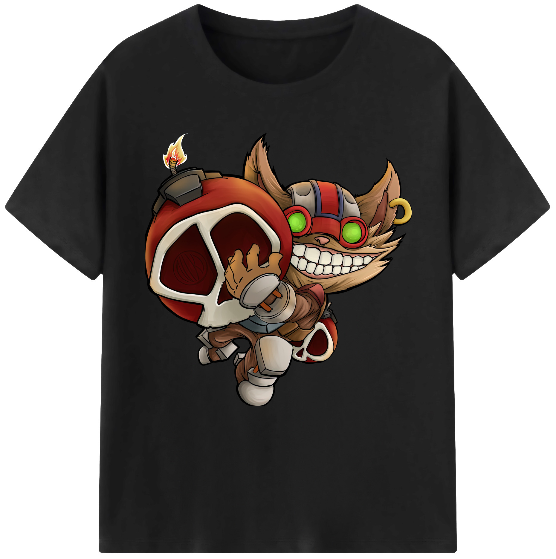 （画像用） リーグ・オブ・レジェンド League of Legends LOL レディースカジュアルプリントTシャツ（綿100％）