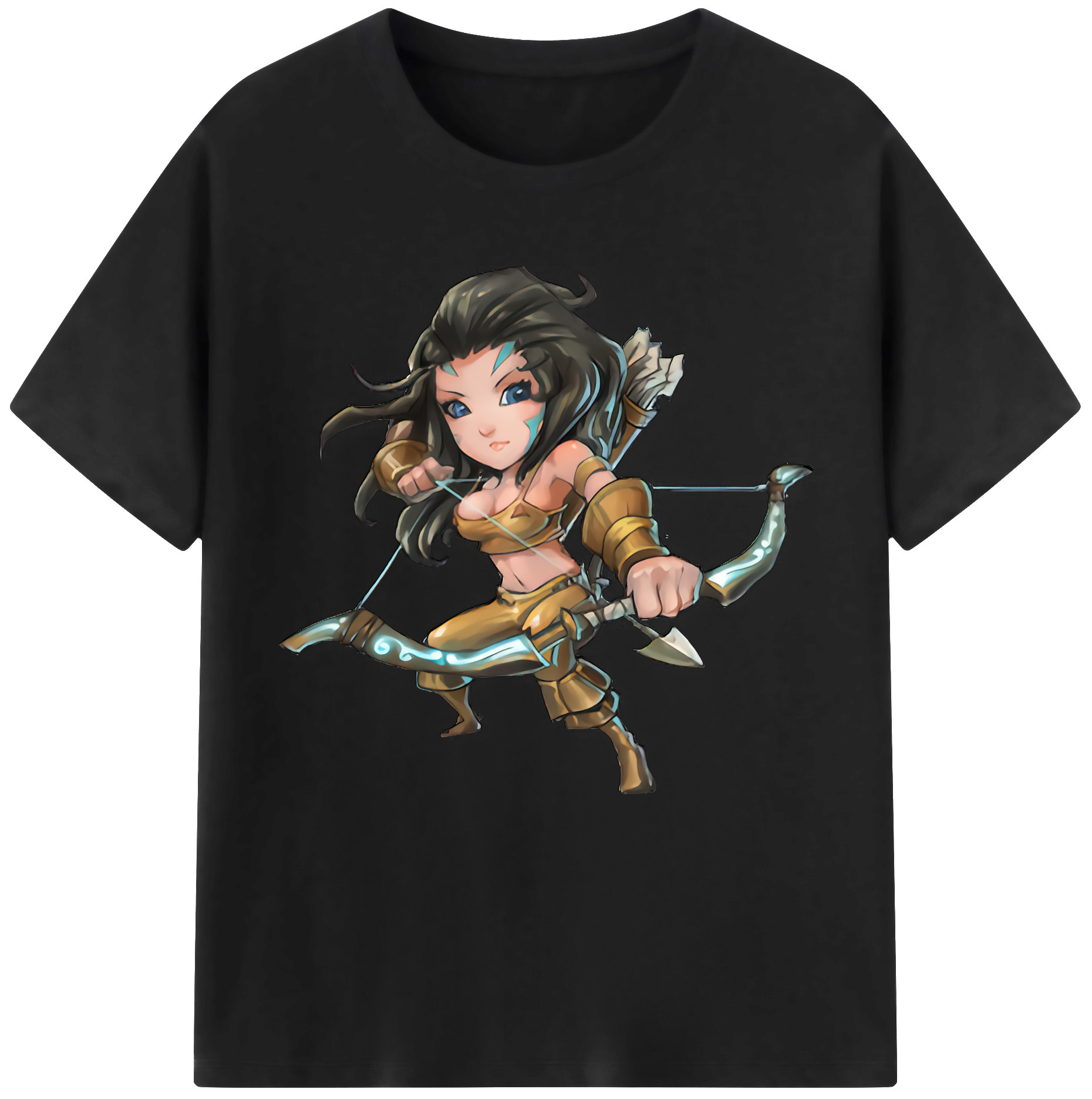 （画像用） リーグ・オブ・レジェンド League of Legends LOL レディースカジュアルプリントTシャツ（綿100％）