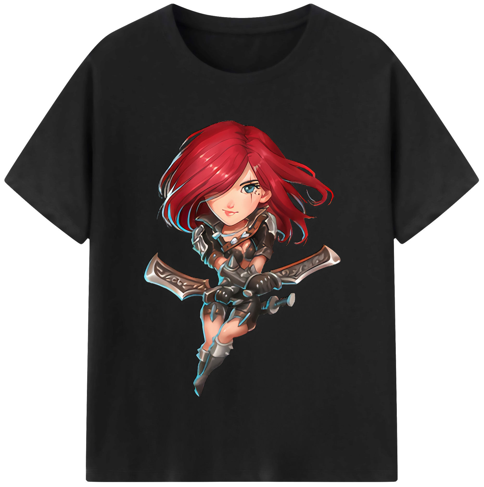 （画像用） リーグ・オブ・レジェンド League of Legends LOL レディースカジュアルプリントTシャツ（綿100％）