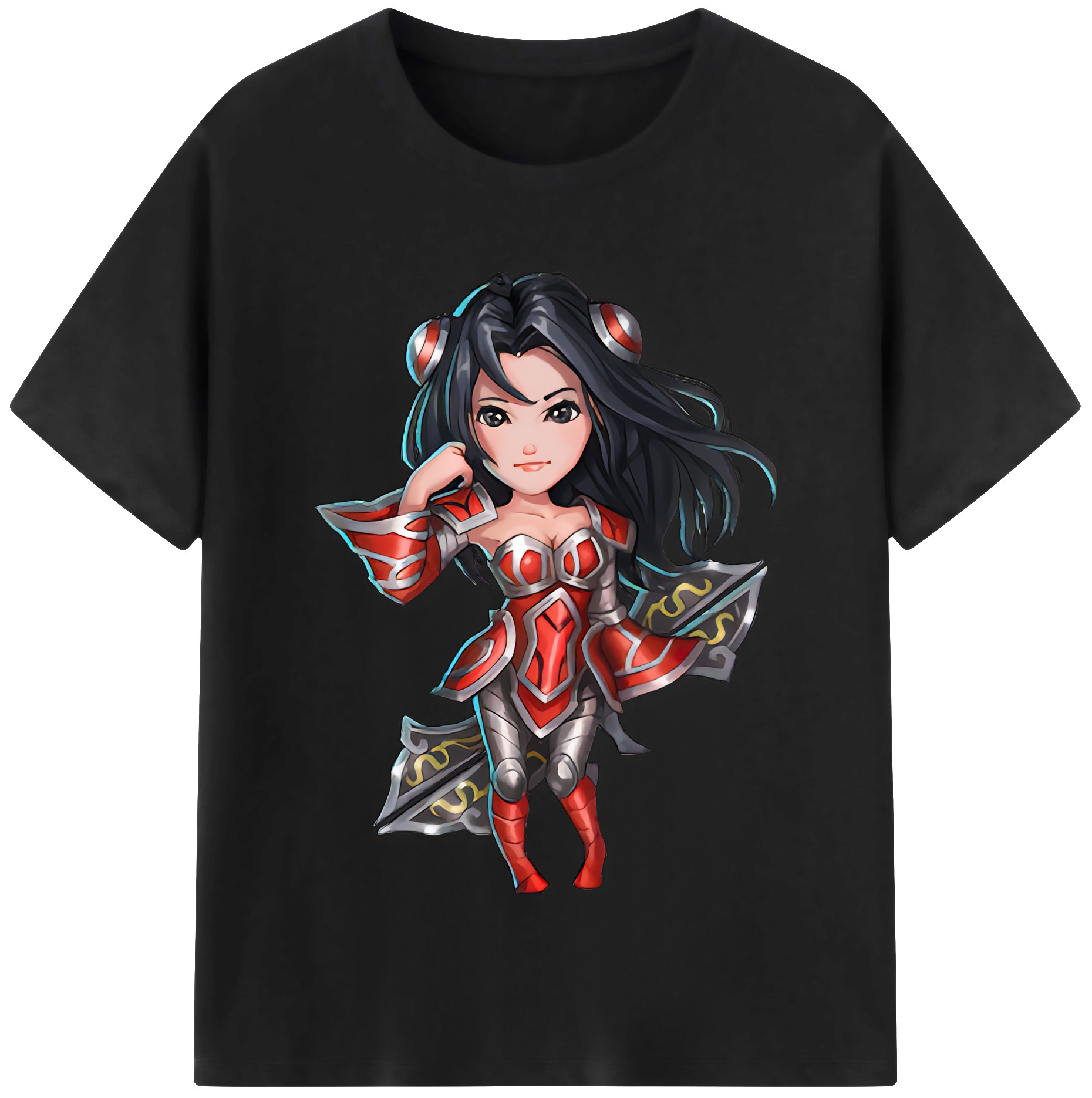 （画像用） リーグ・オブ・レジェンド League of Legends LOL レディースカジュアルプリントTシャツ（綿100％）