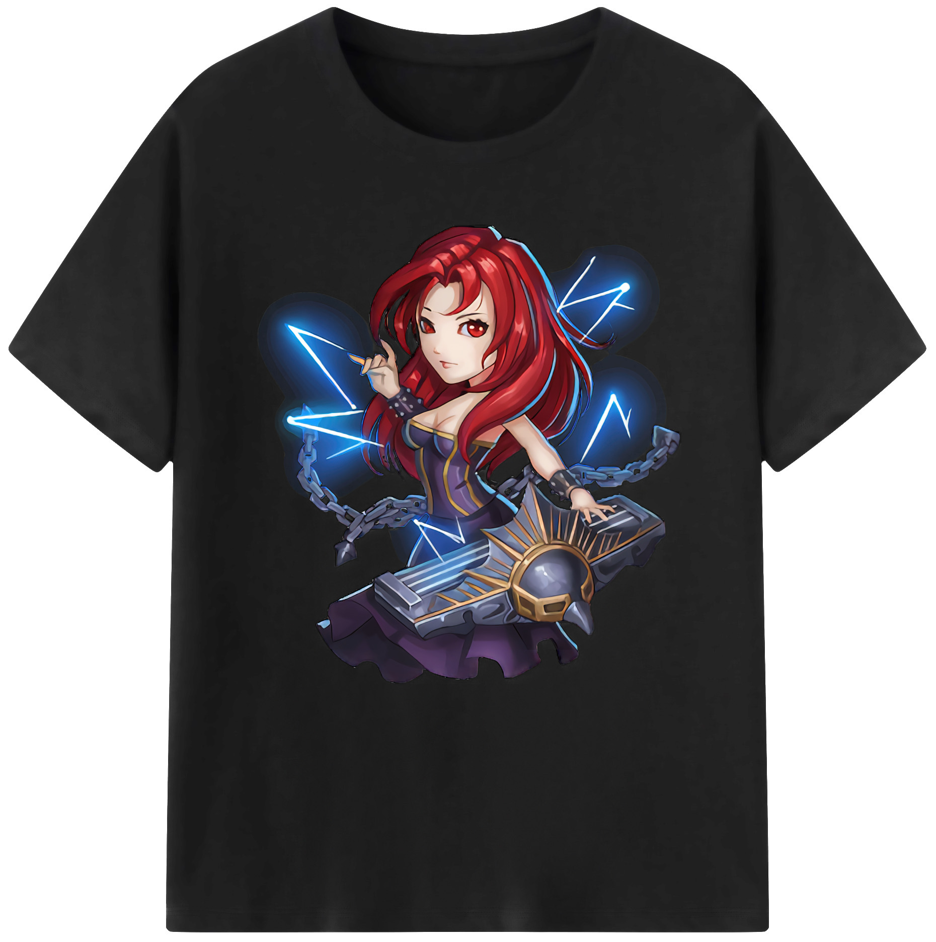 （画像用） リーグ・オブ・レジェンド League of Legends LOL レディースカジュアルプリントTシャツ（綿100％）