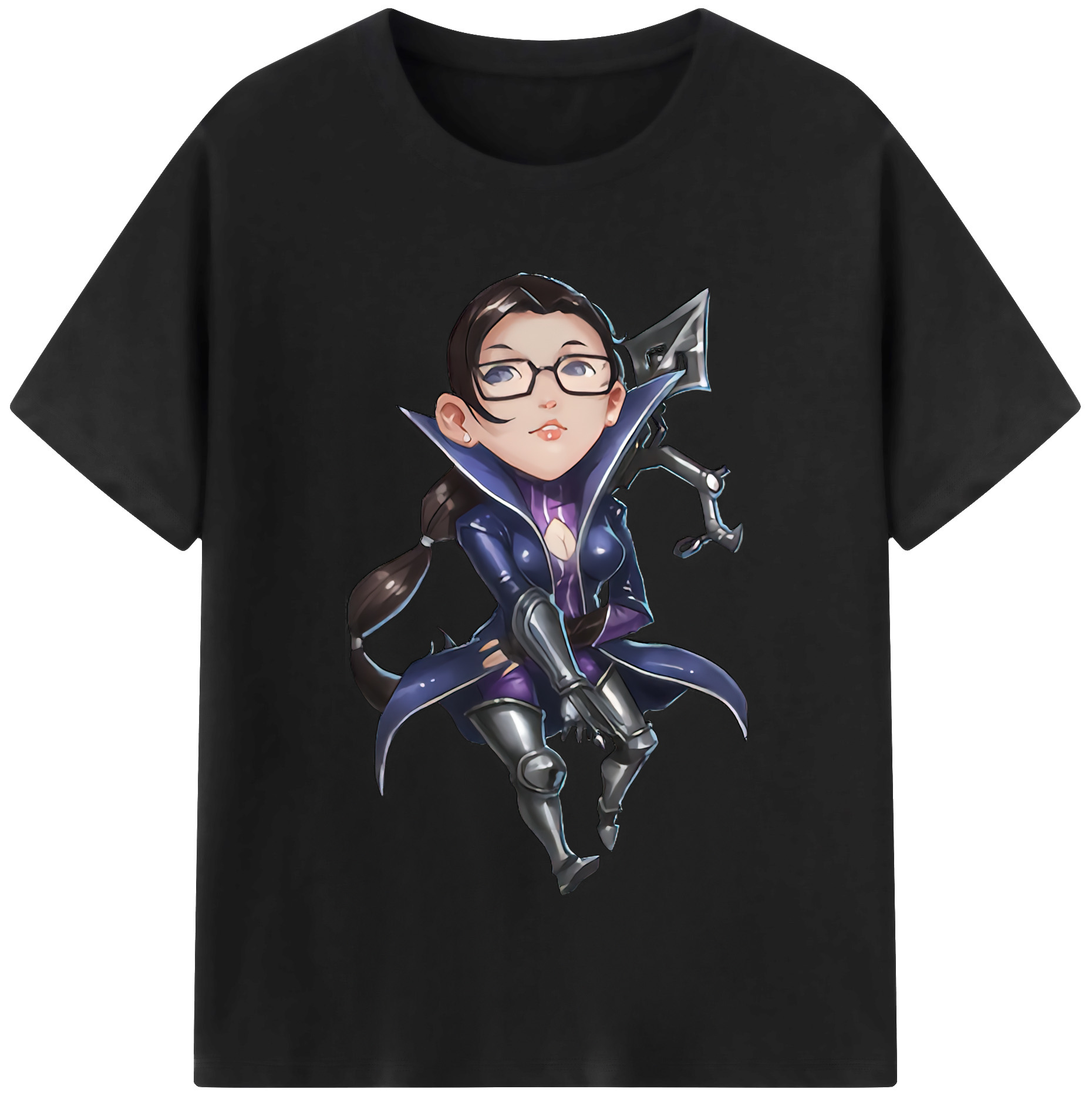 （画像用） リーグ・オブ・レジェンド League of Legends LOL レディースカジュアルプリントTシャツ（綿100％）