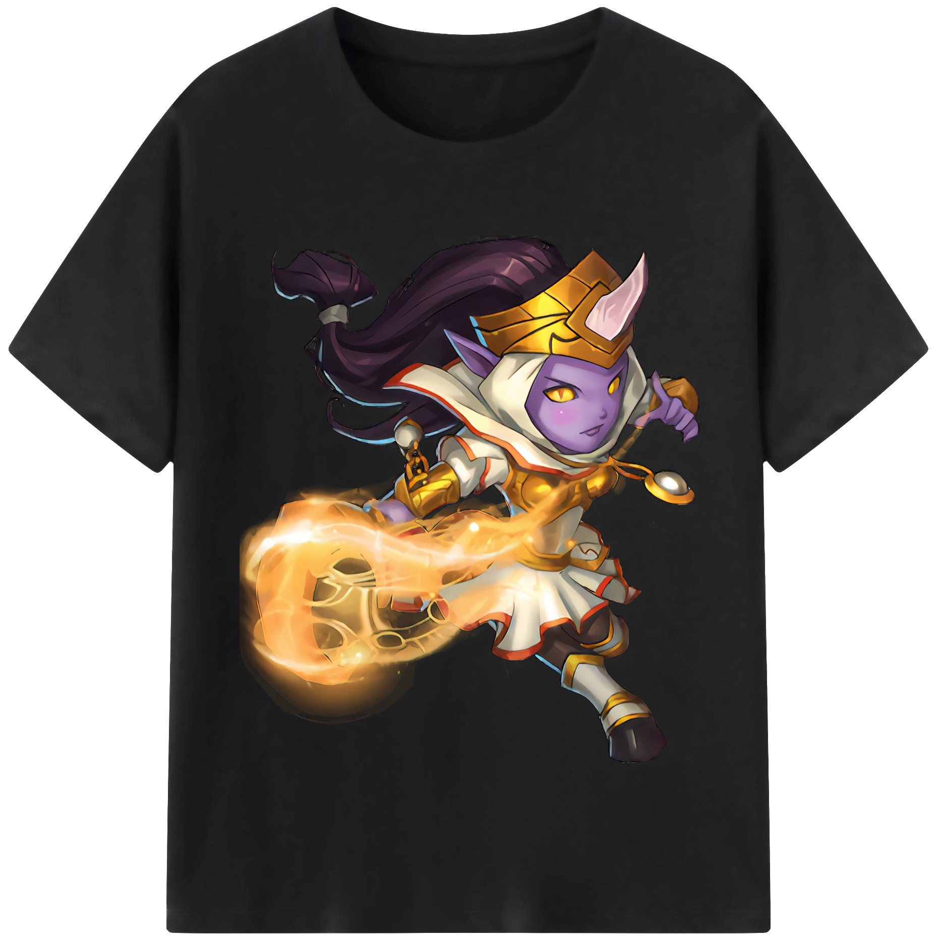 （画像用） リーグ・オブ・レジェンド League of Legends LOL レディースカジュアルプリントTシャツ（綿100％）