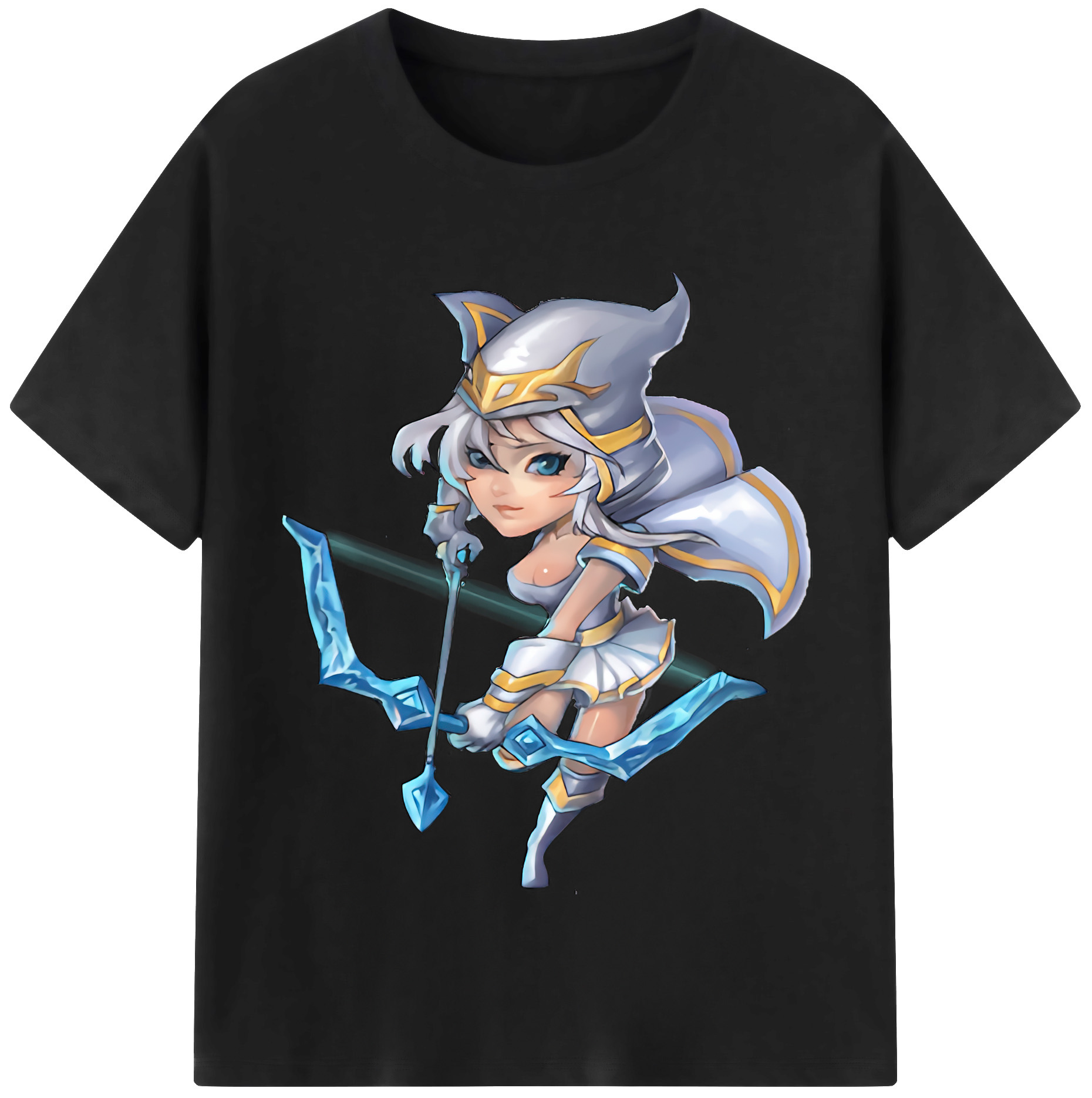 （画像用） リーグ・オブ・レジェンド League of Legends LOL レディースカジュアルプリントTシャツ（綿100％）